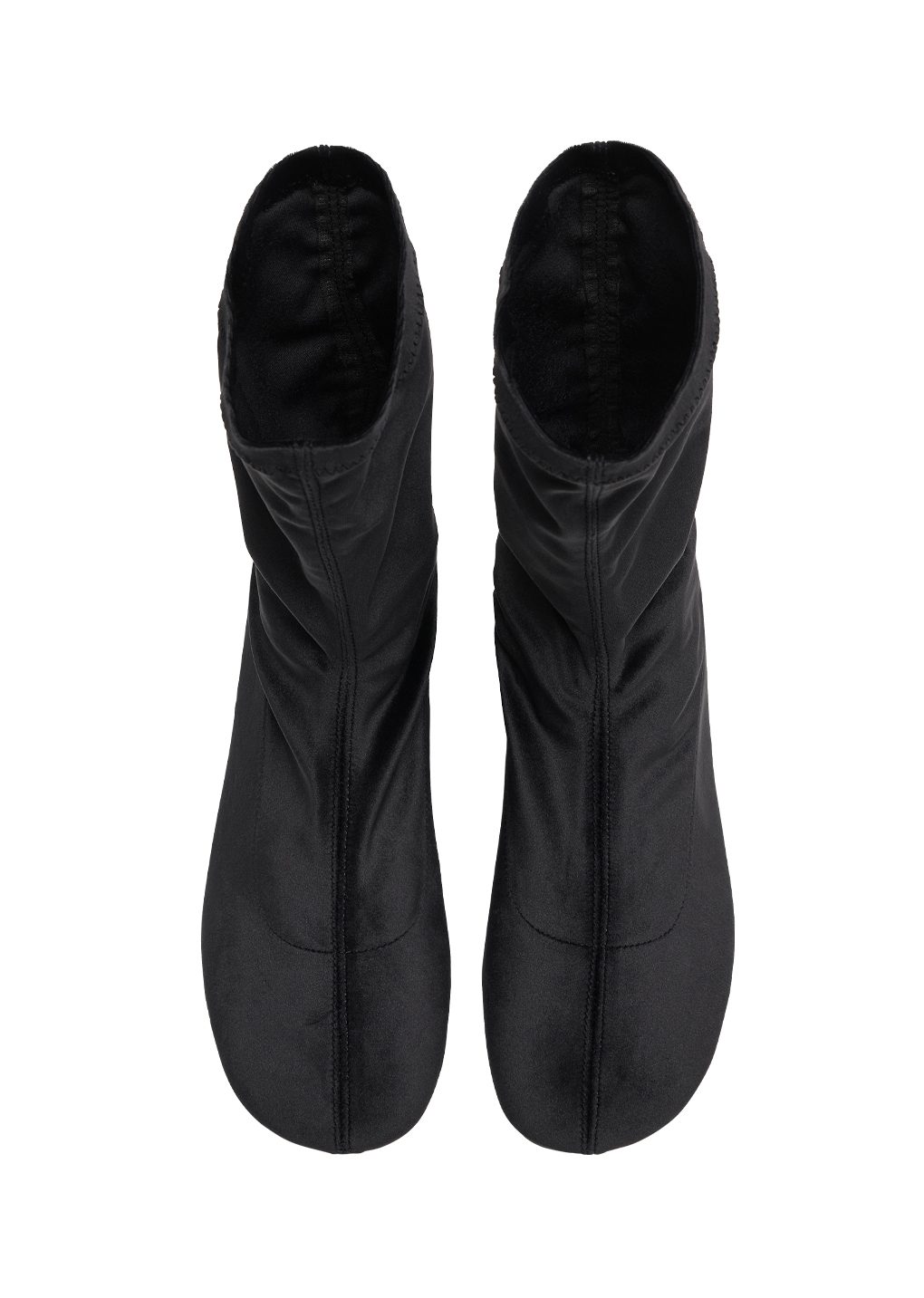 velvet socks boots, black