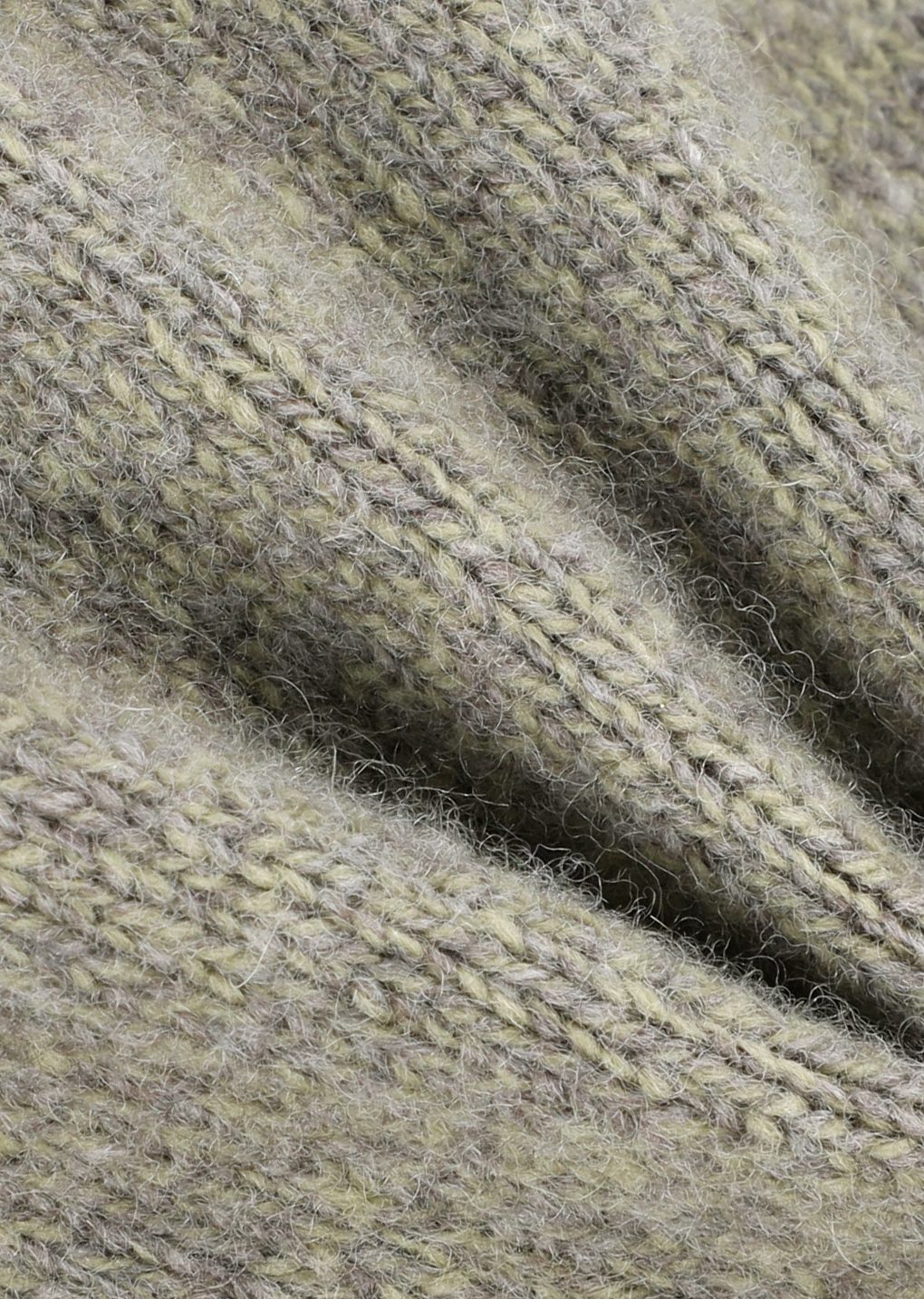 wool mock neck knit, khaki