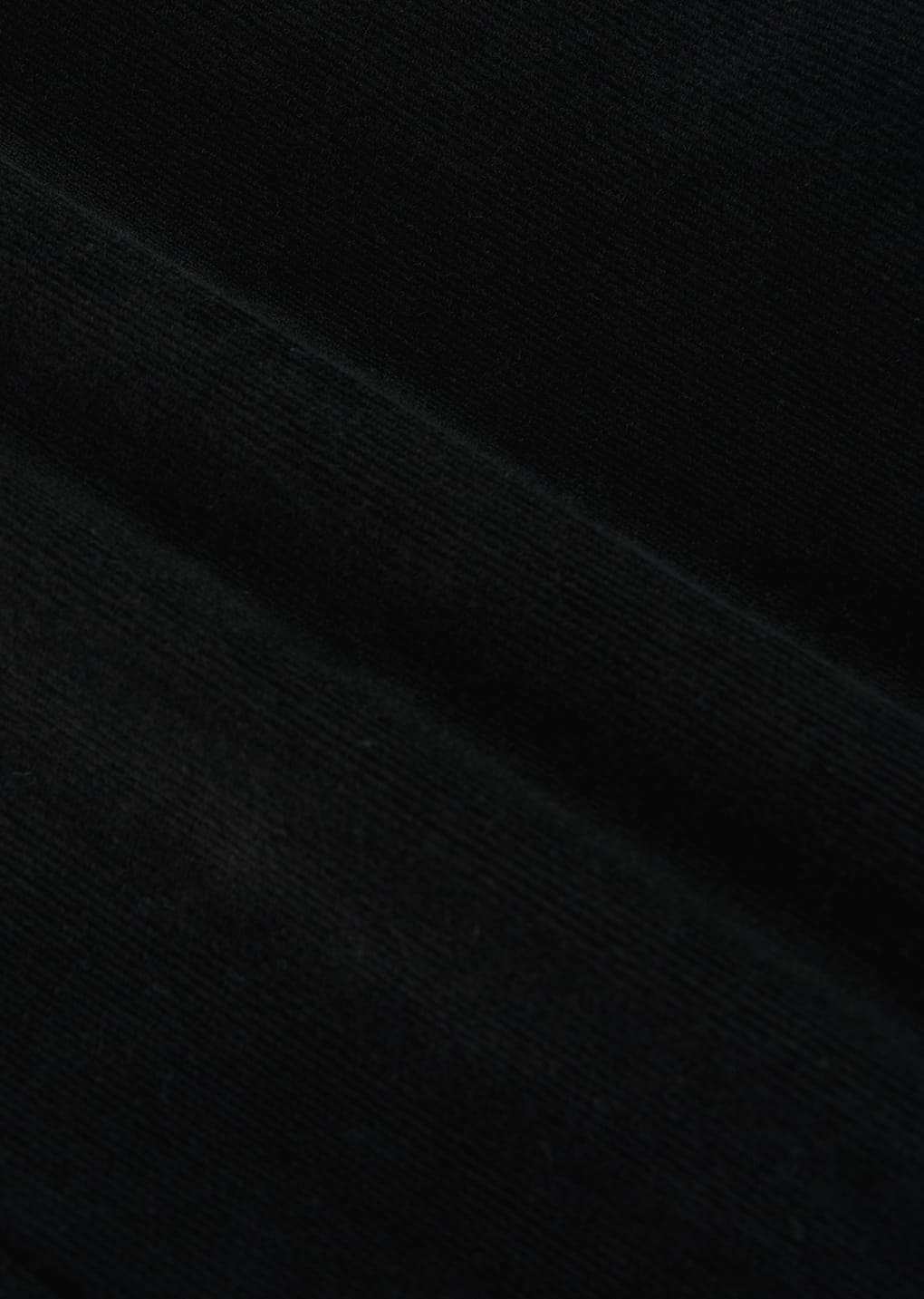 corduroy flared pants, black