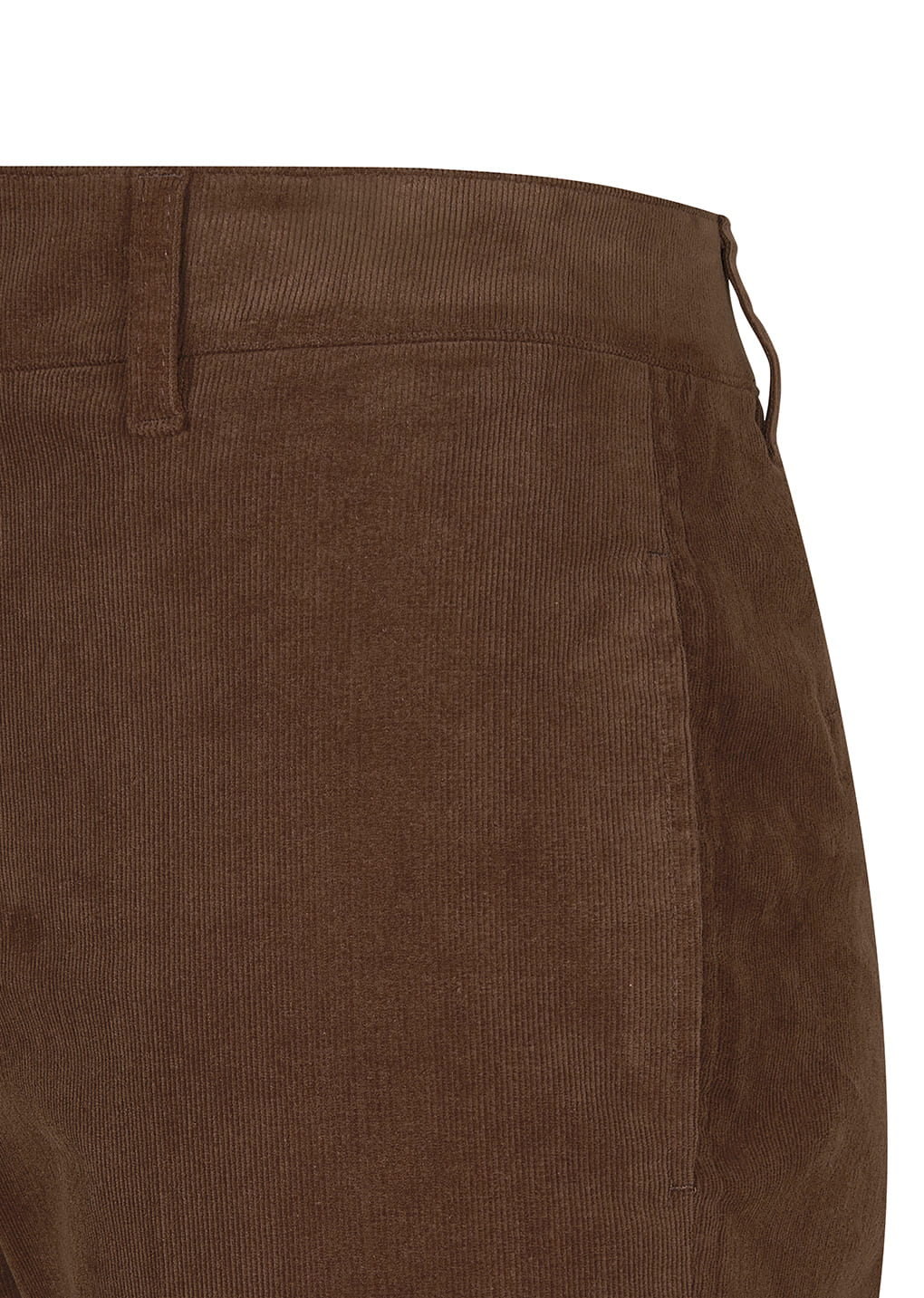 corduroy flared pants, brown