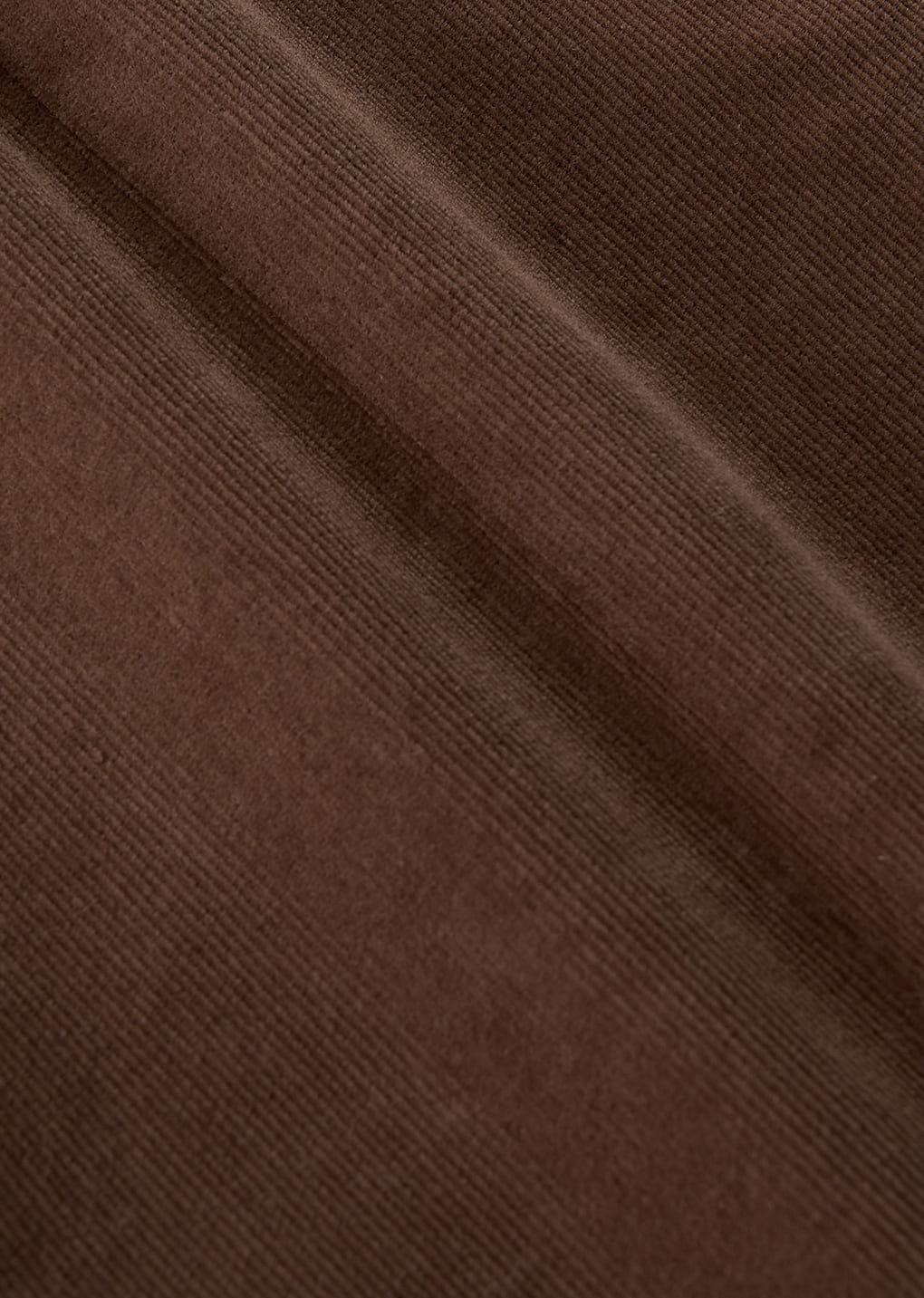 corduroy flared pants, brown