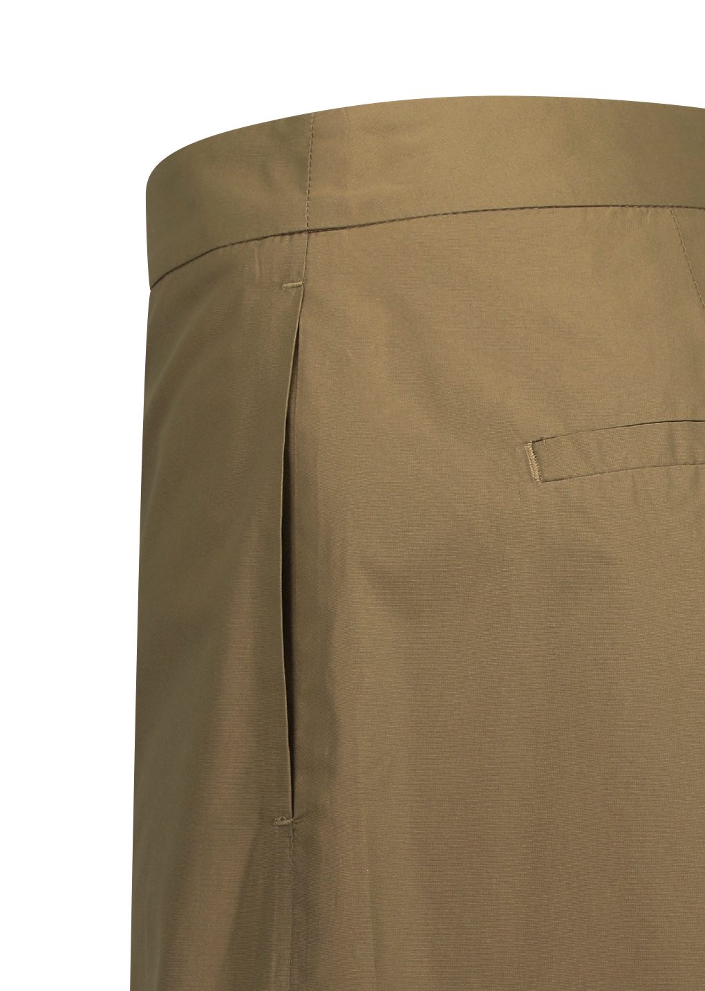 silk taffeta bermuda pants, khaki