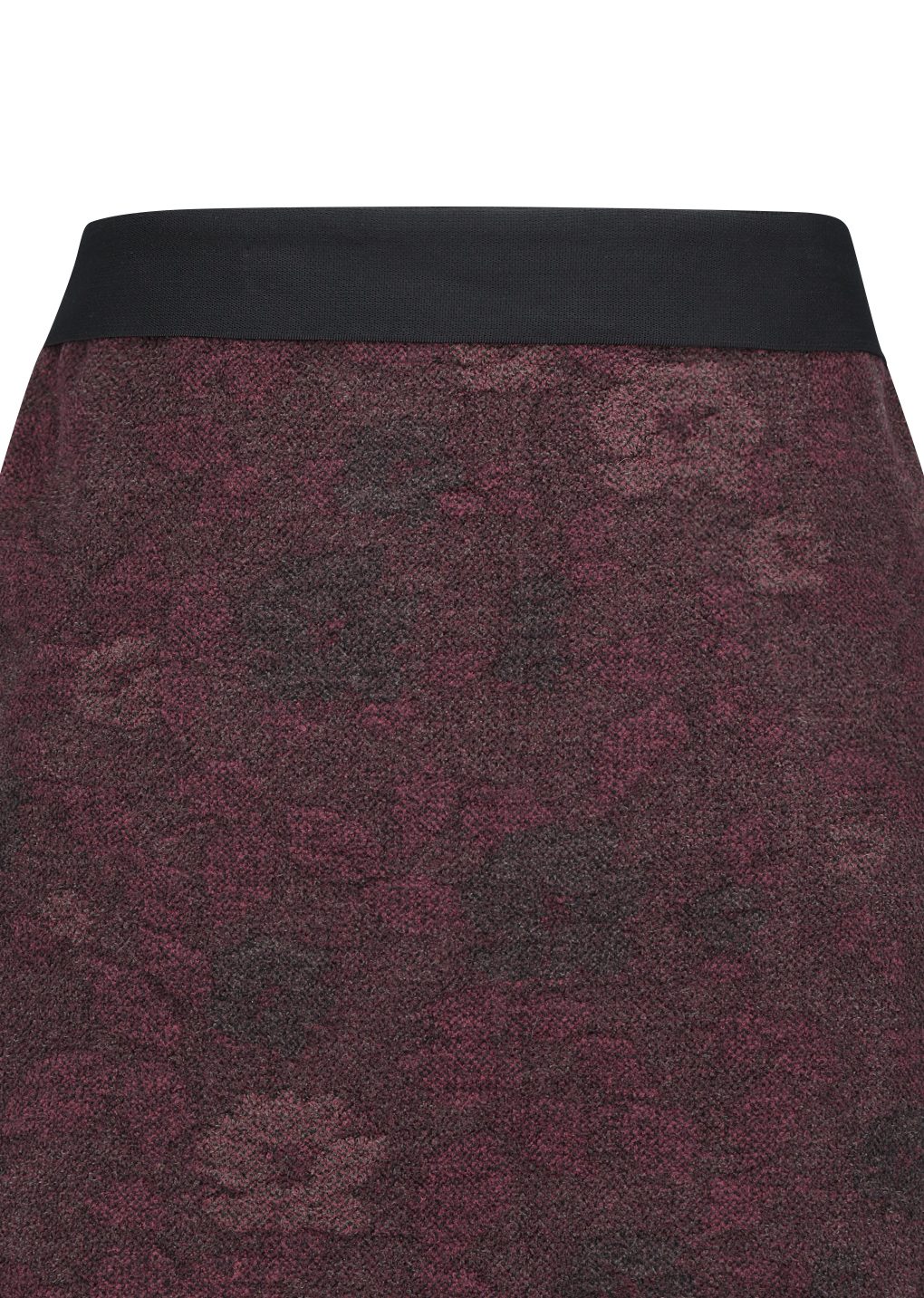 floral jacquard skirt, black