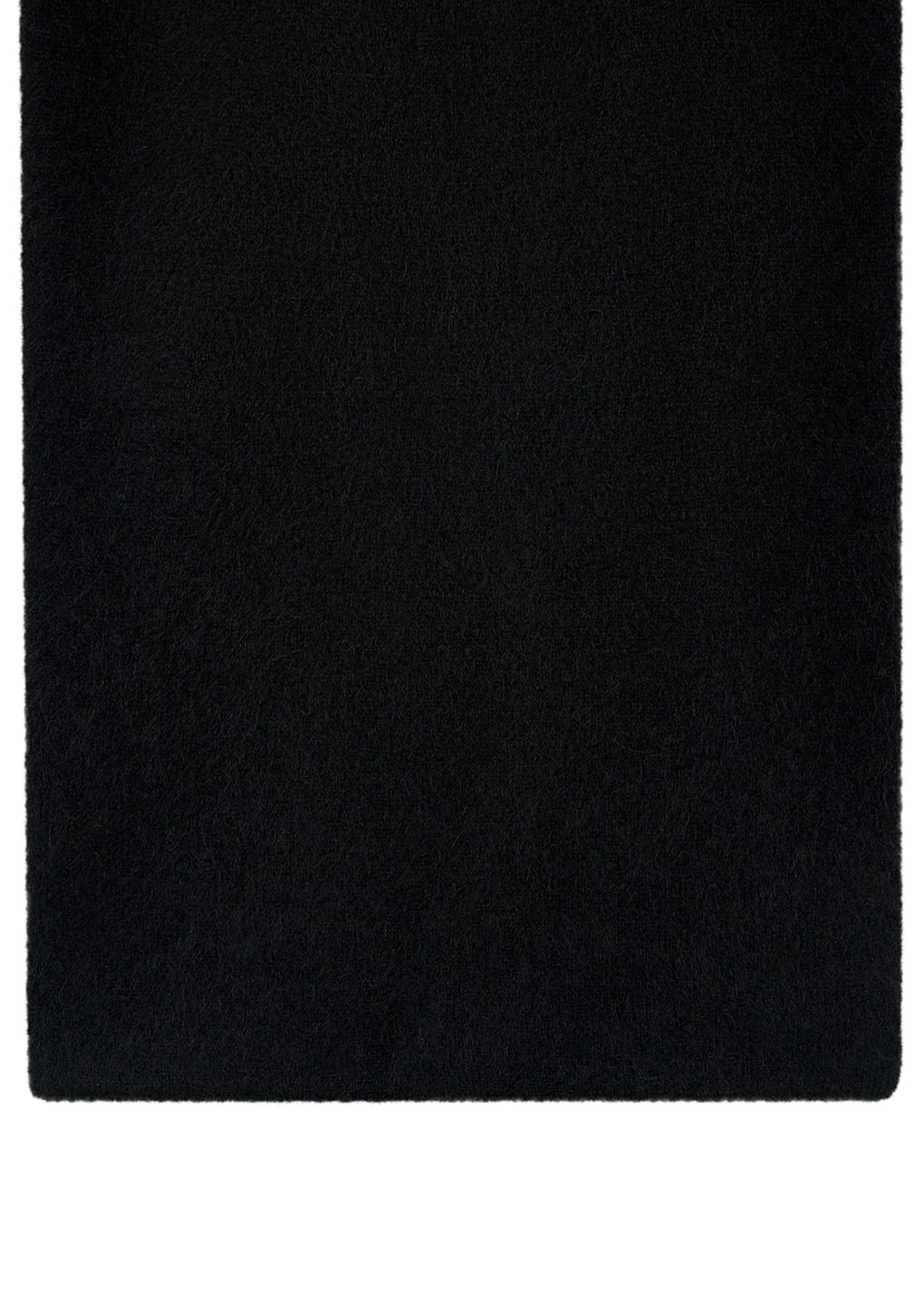 hairy culotte pants, black