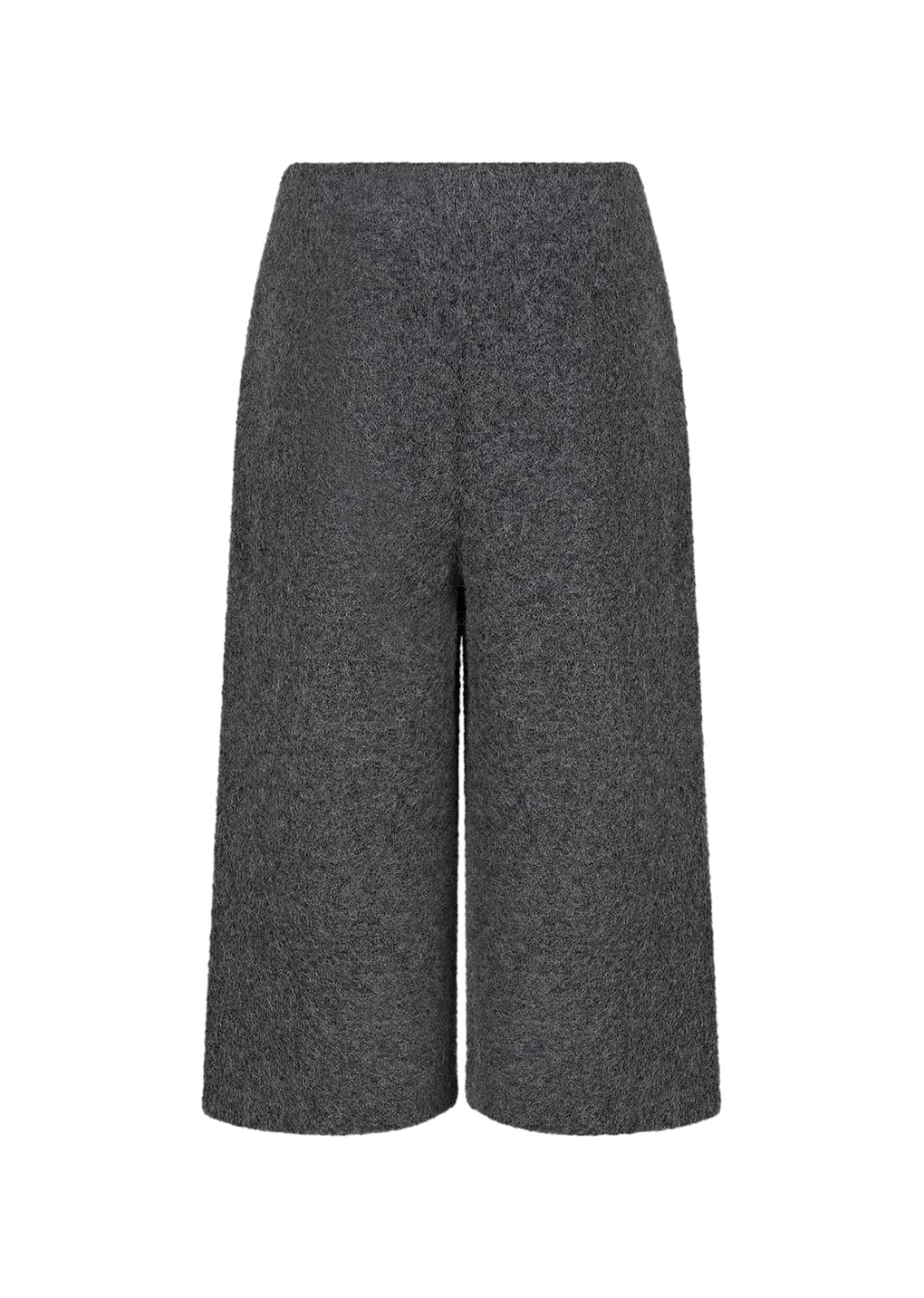 hairy culotte pants, charcoal