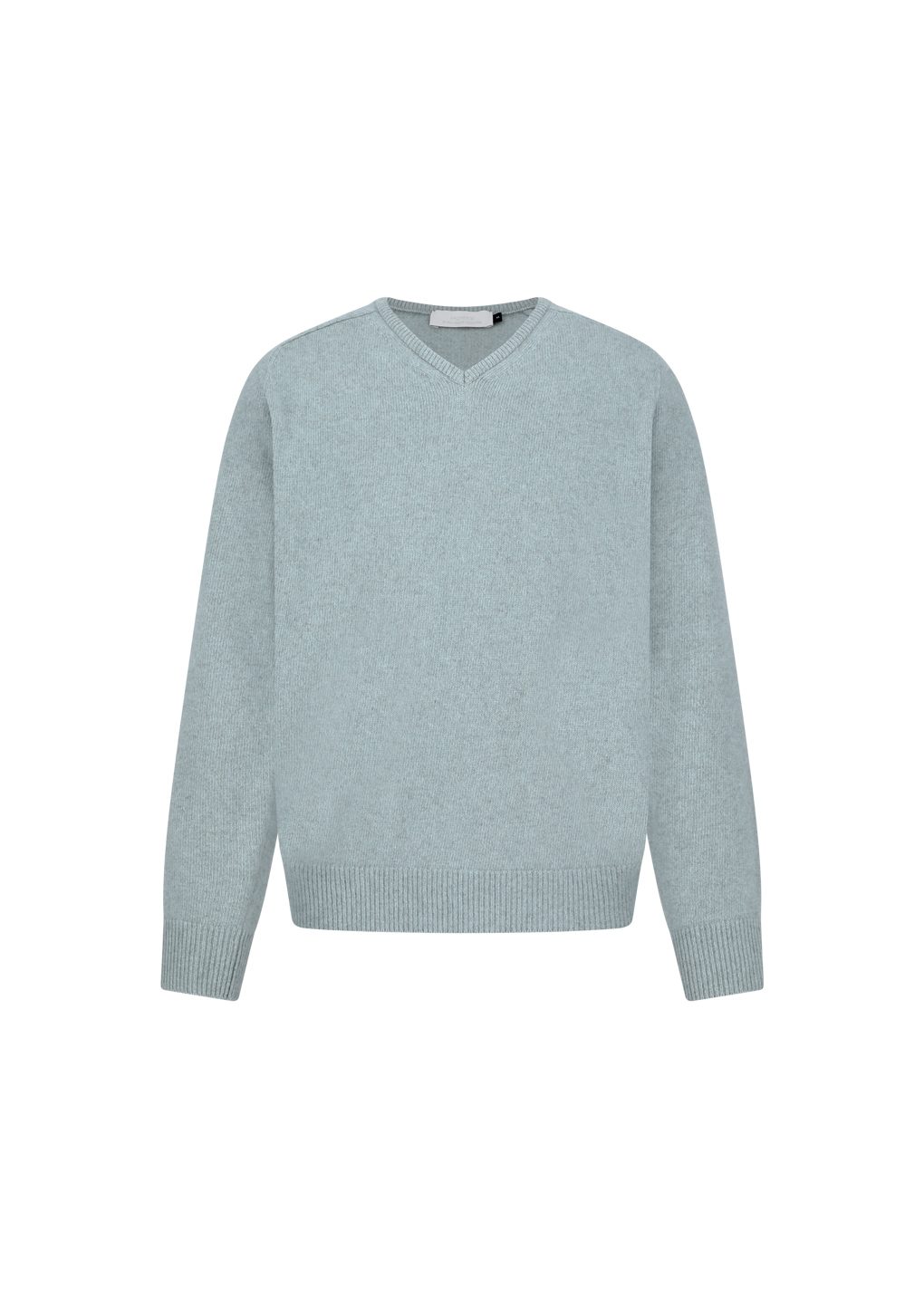 racoon v-neck knit, mint