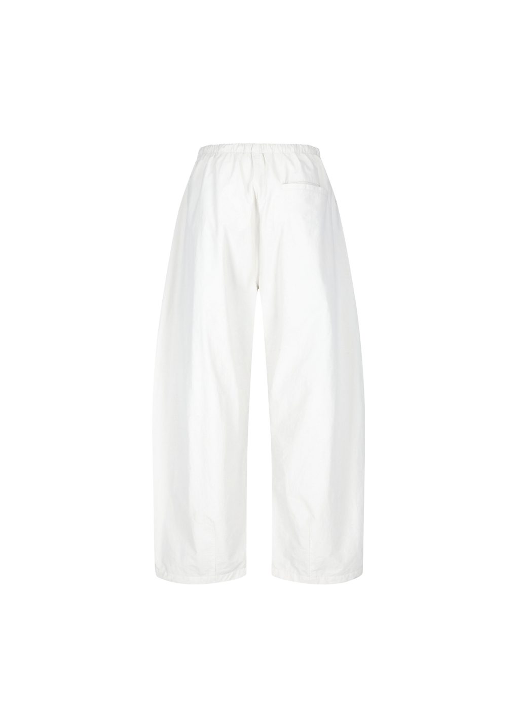 drawstring wide fatigue pants, ecru