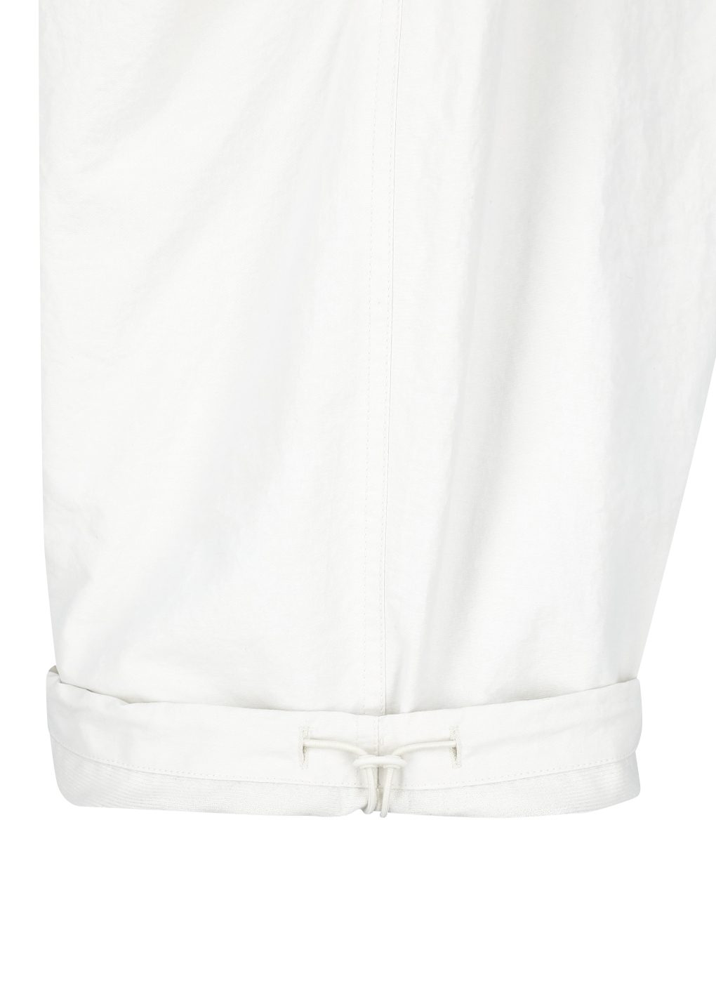 drawstring wide fatigue pants, ecru