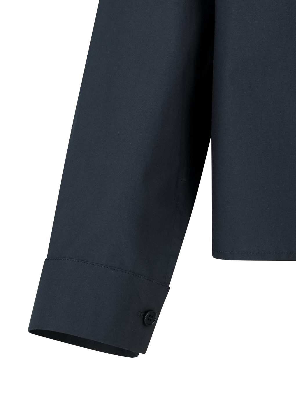 cotton silk pocket shirt, navy