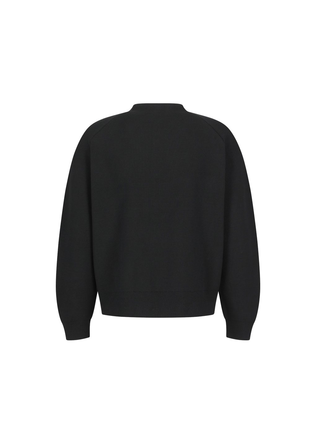 rounded sleeve cardigan, black
