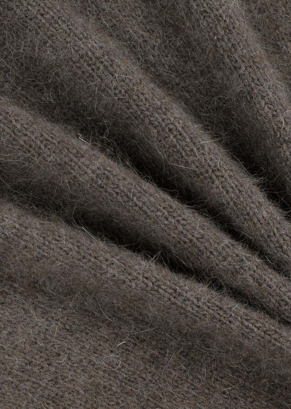 racoon hoodie knit, brown