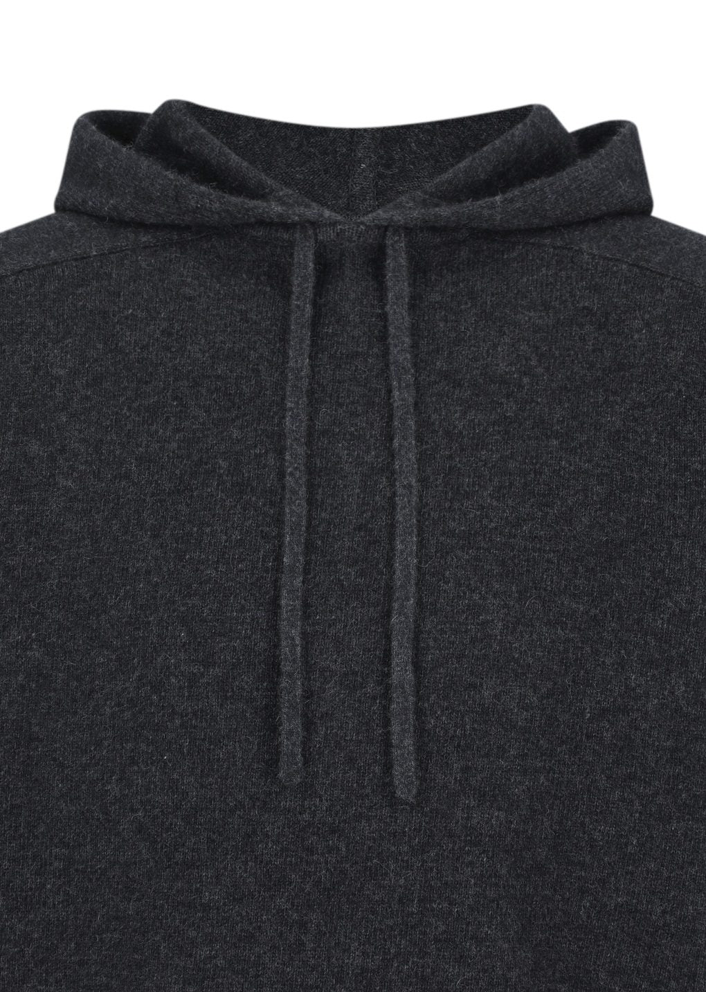 racoon hoodie knit, charcoal