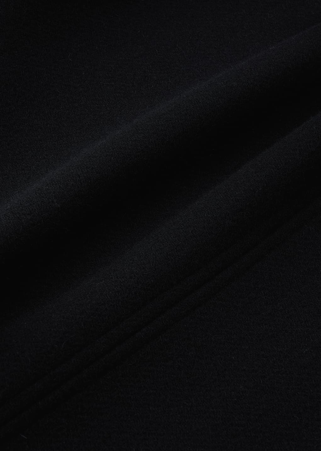 hourglass half coat, black