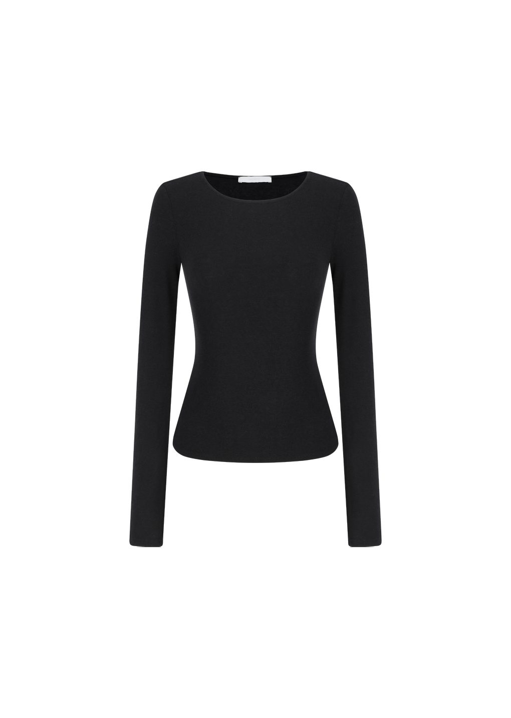 round t-shirt, black