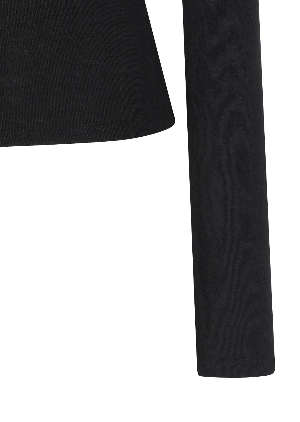 round t-shirt, black