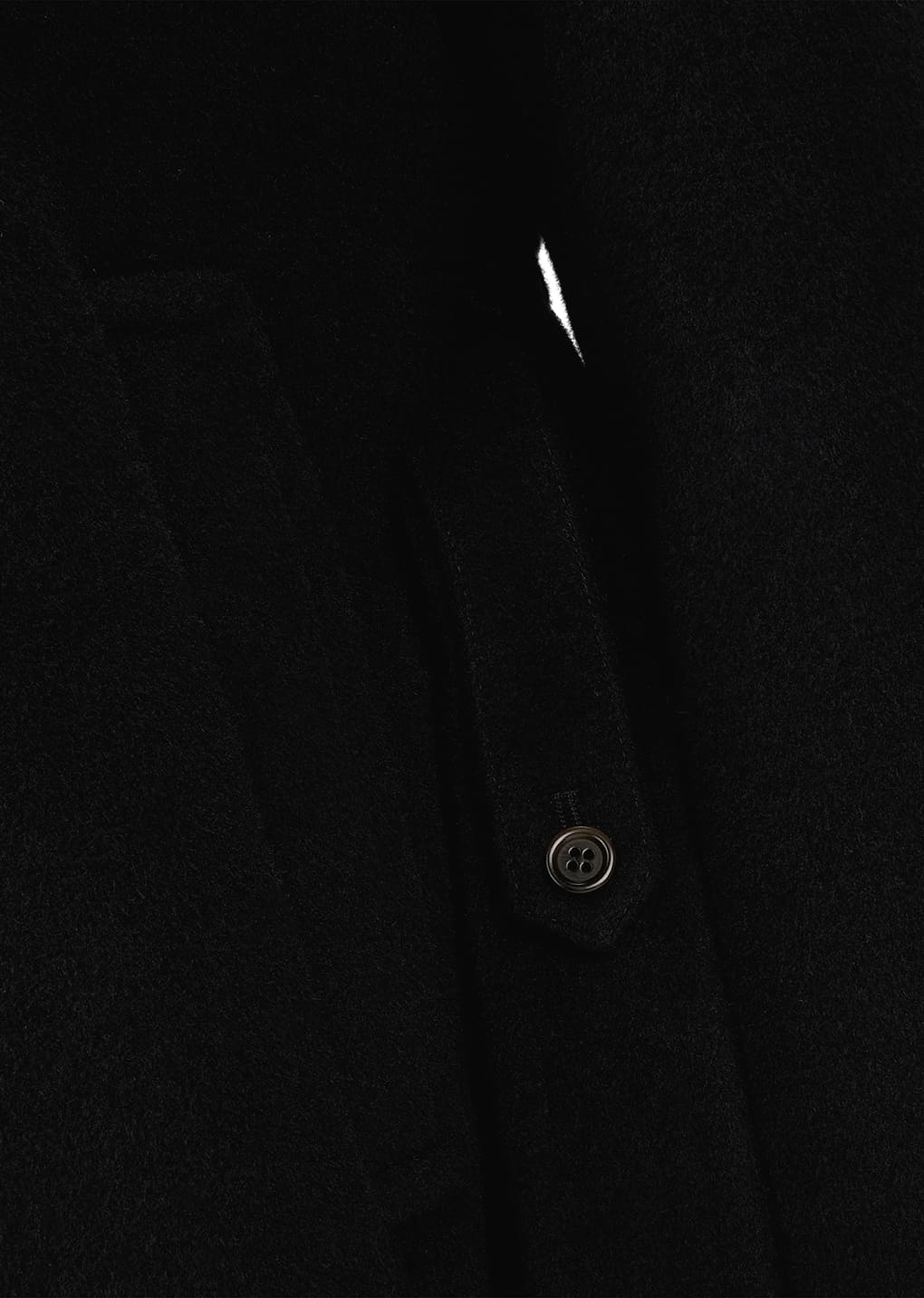 single breasted maxi long coat, black