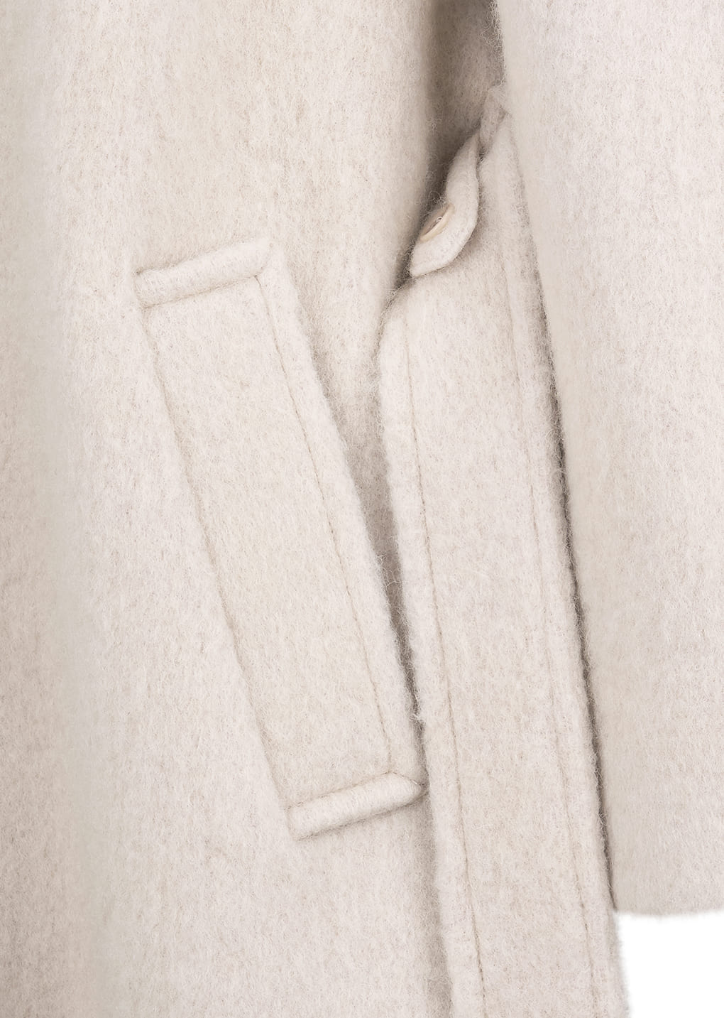 alpaca raglan coat, ivory
