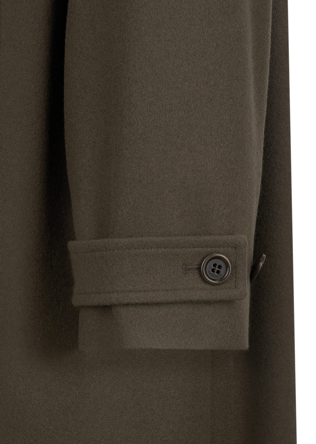 shirring coat, khaki