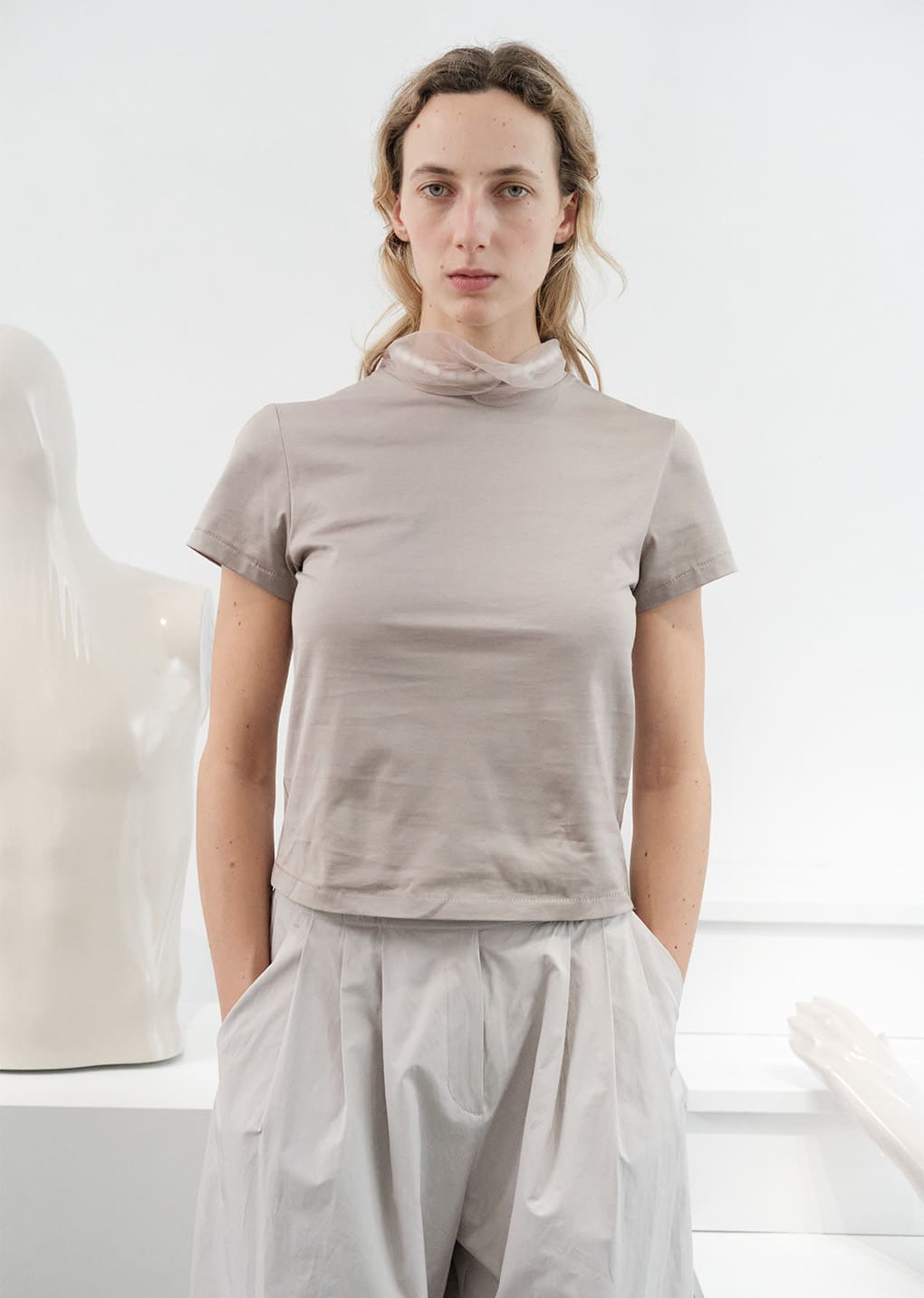 basic t-shirts, grey
