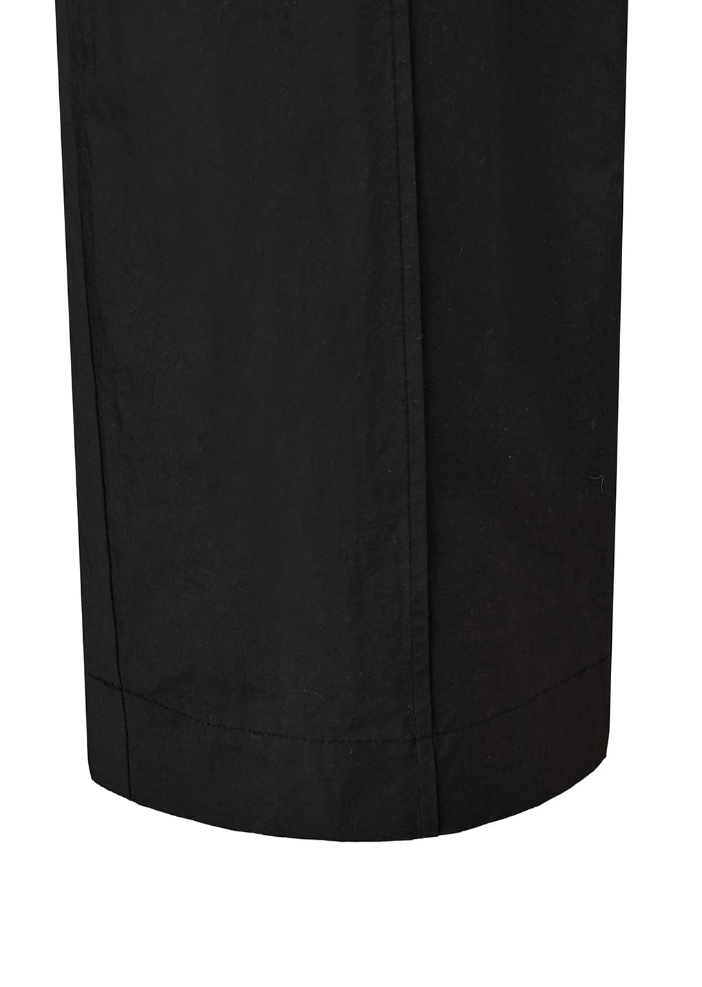 belted tuck banding pants, black