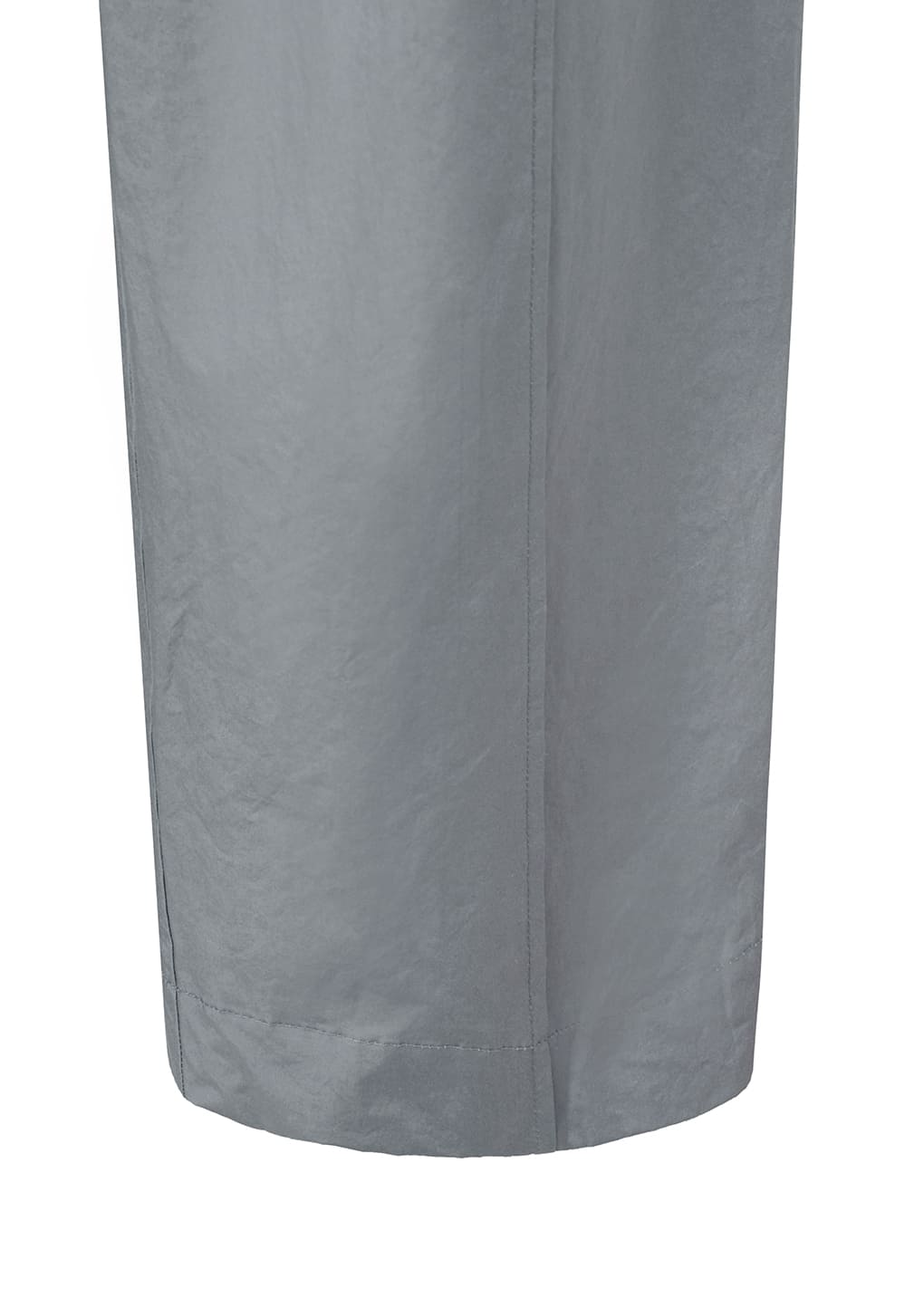 belted tuck banding pants, grey