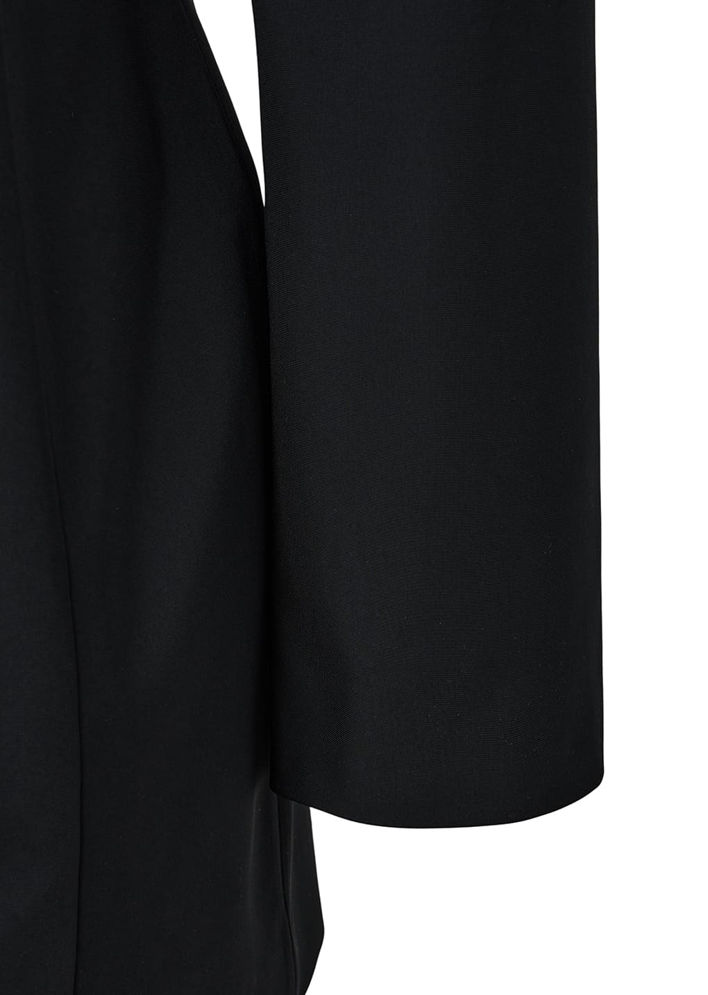 boat neck two way jacket, black