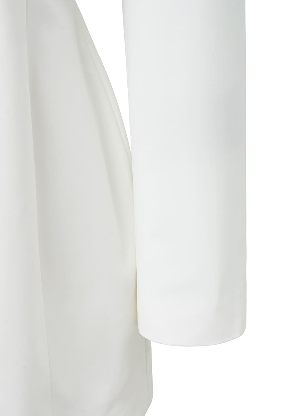 boat neck two way jacket, white