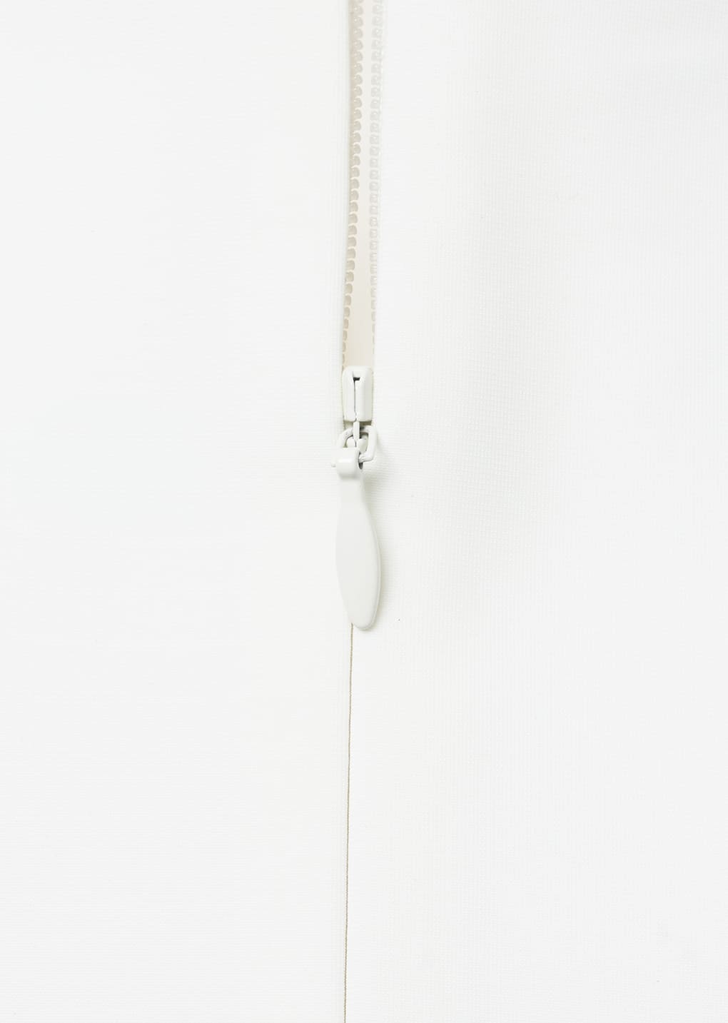 boat neck two way jacket, white