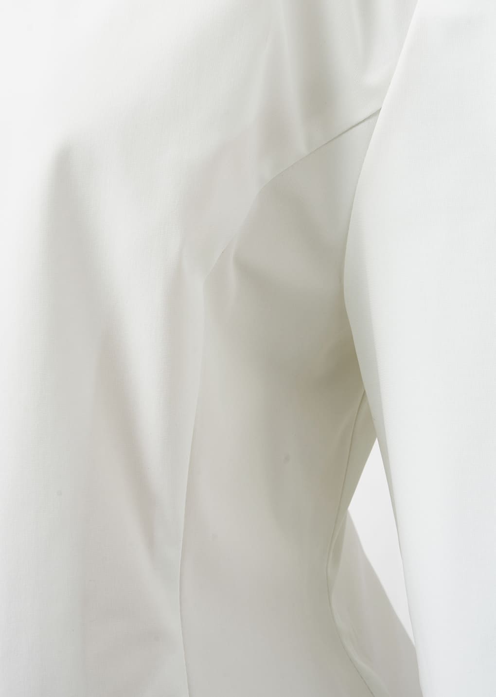 boat neck two way top, white