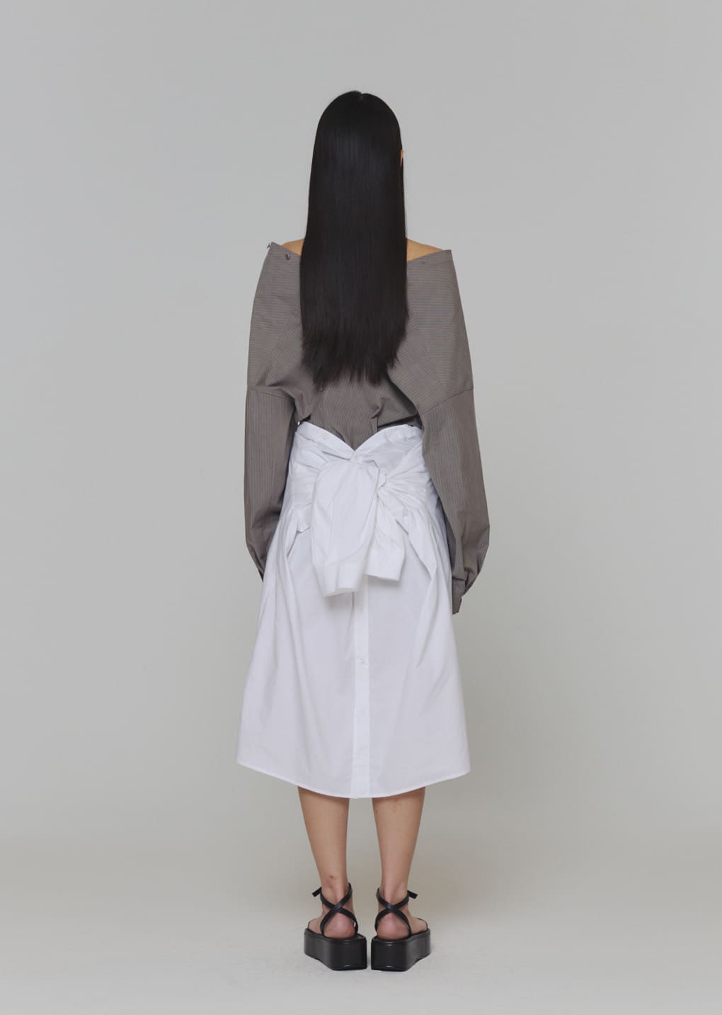 cotton shirts dress, white
