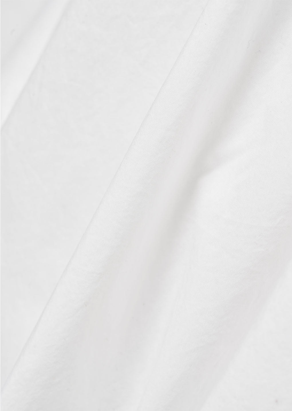cotton volume shirring dress, white