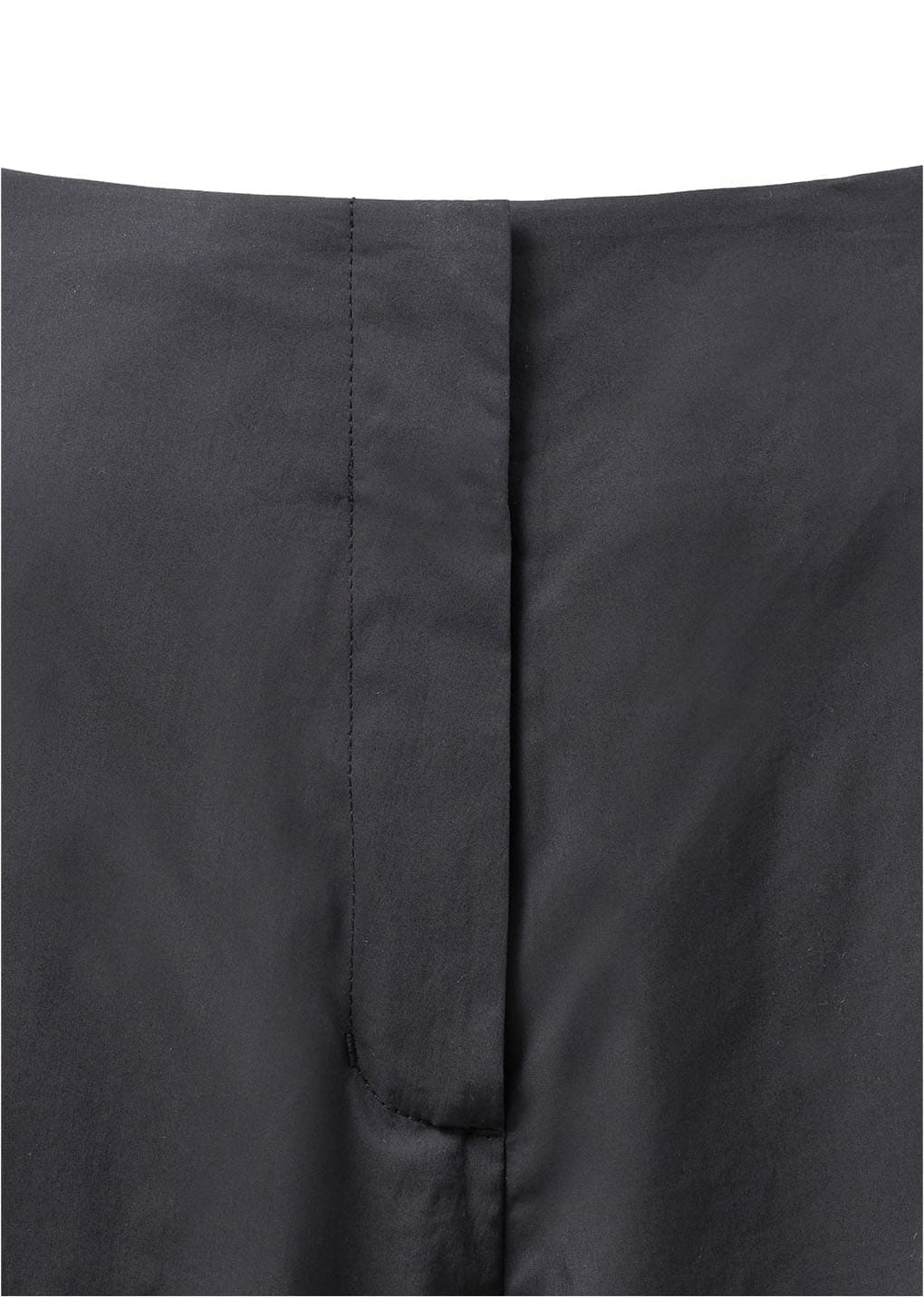 cotton volume shirring shorts, charcoal