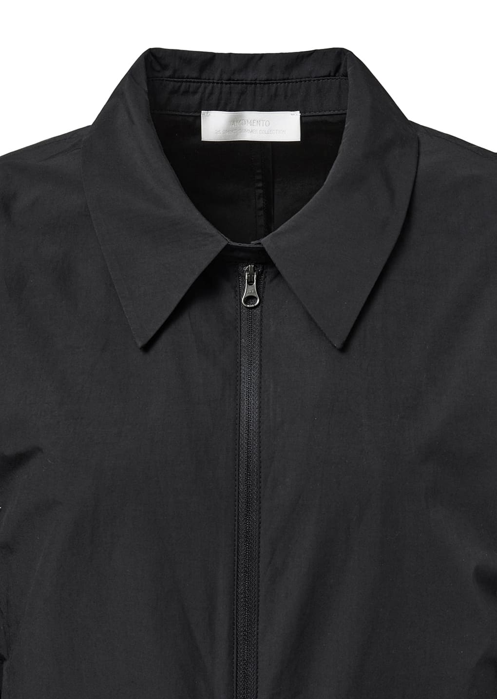 cropped zip-up jumper, black