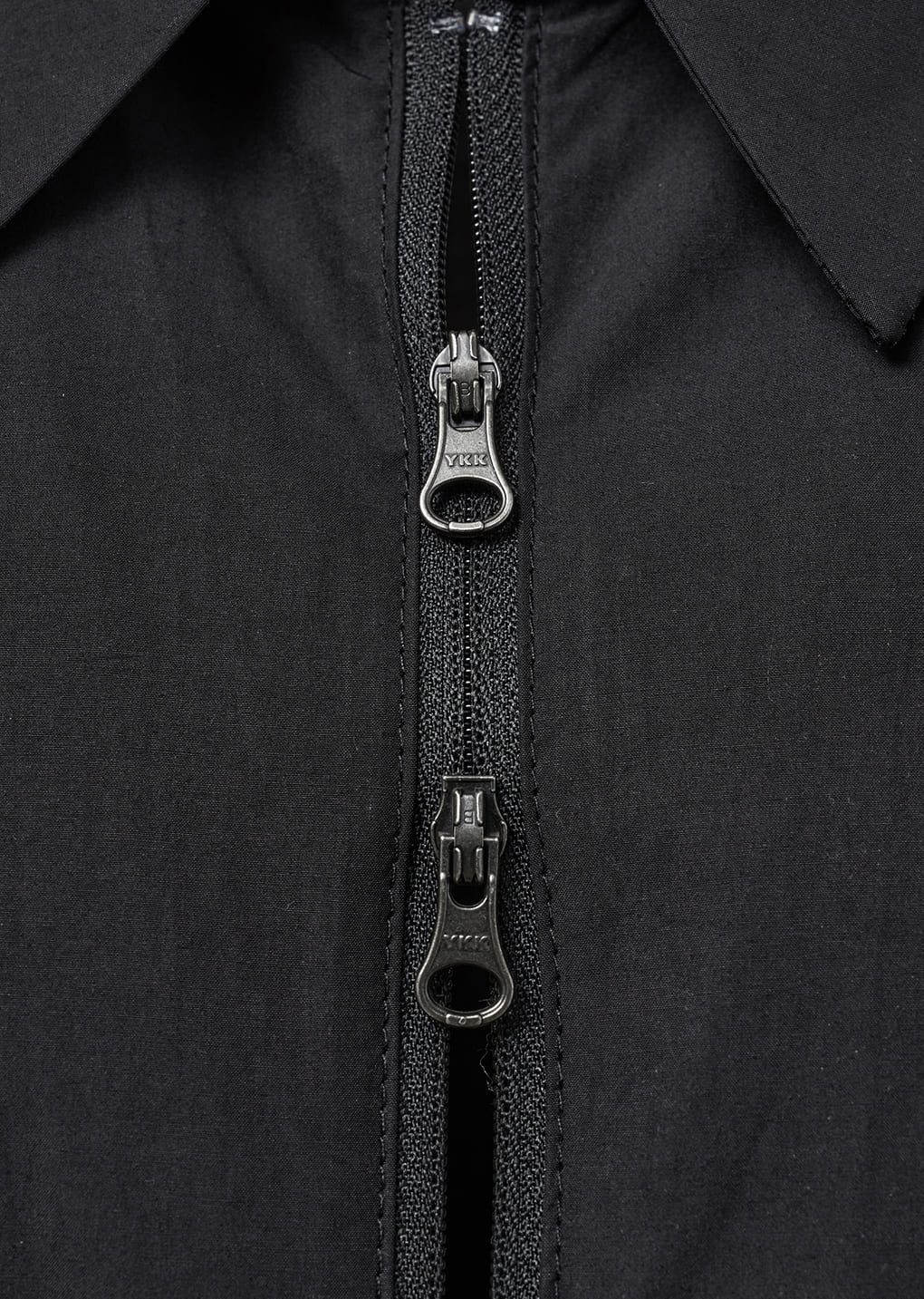 cropped zip-up jumper, black