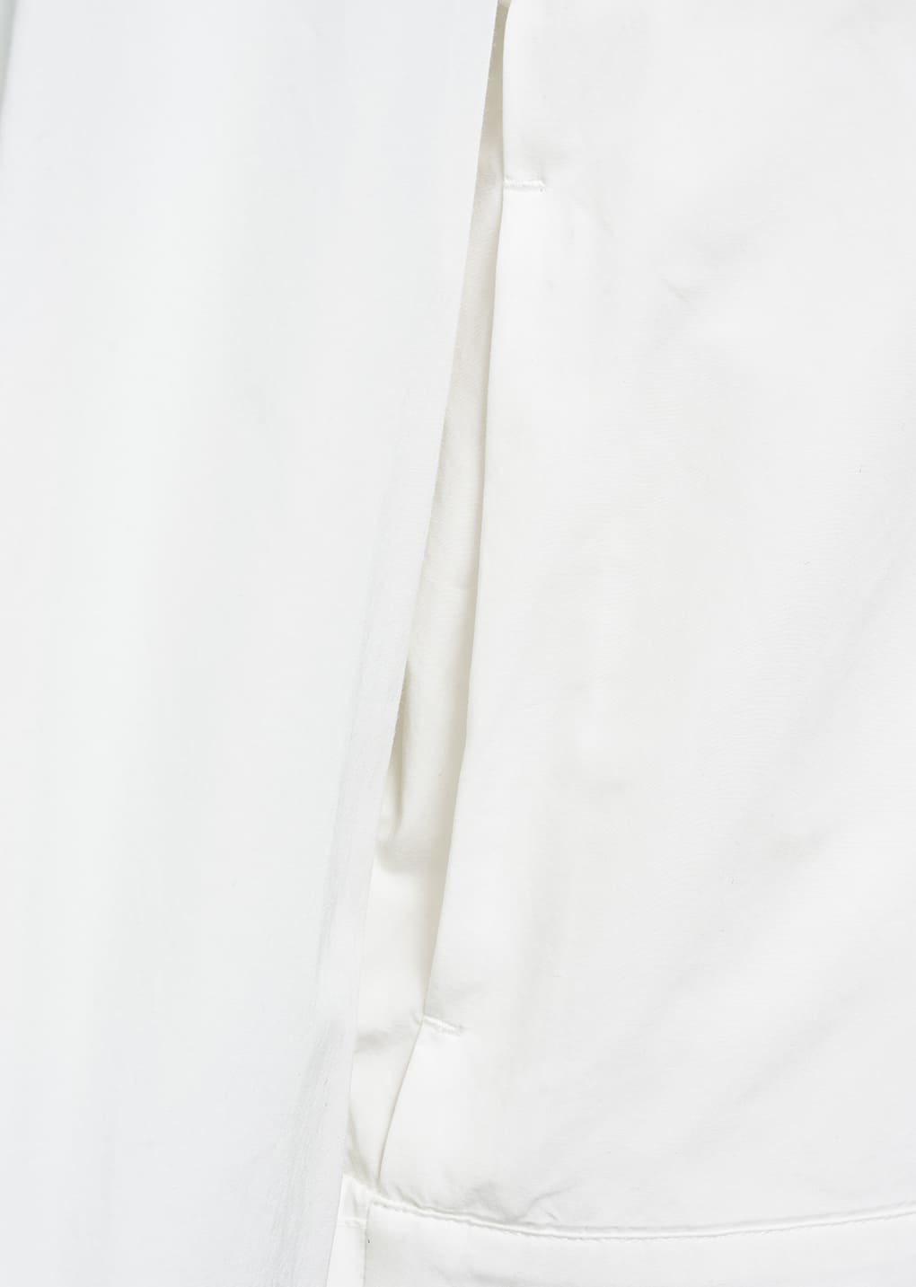 cropped zip-up jumper, white