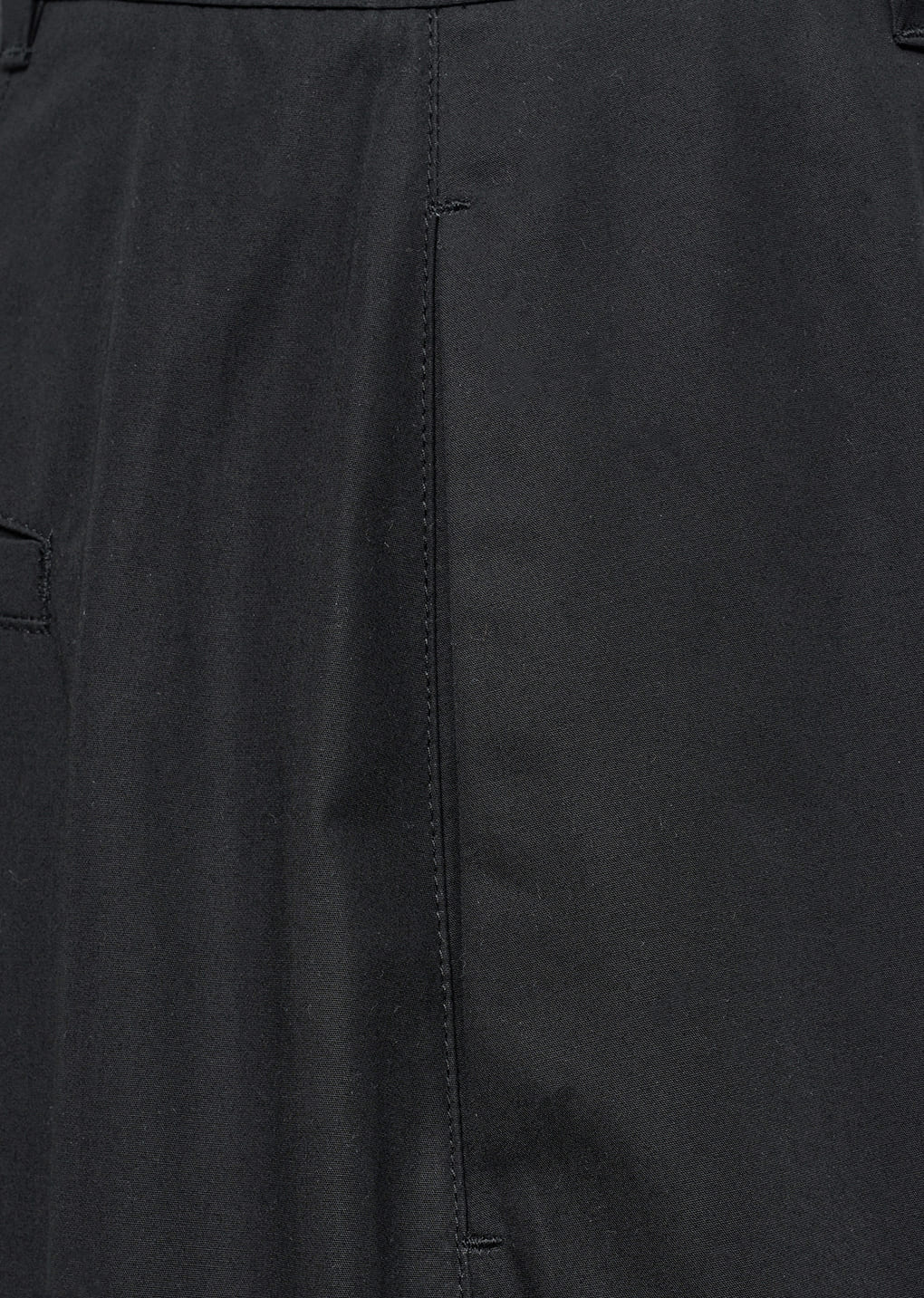 curved zip pants, black