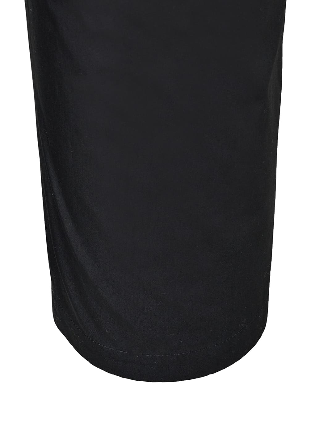 curved zip pants, black