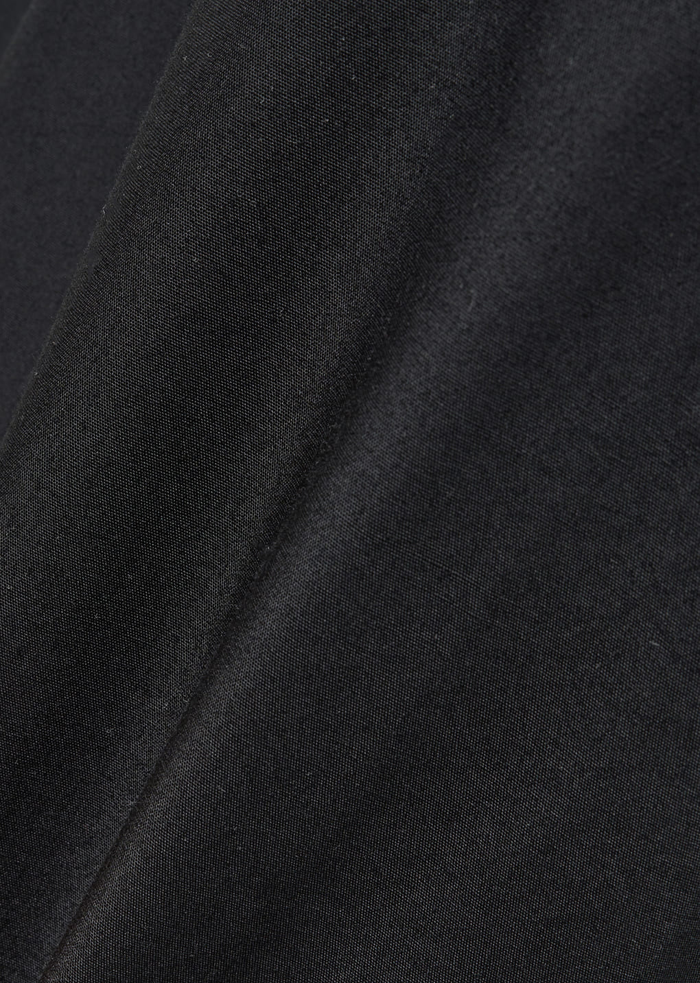 curved zip pants, black