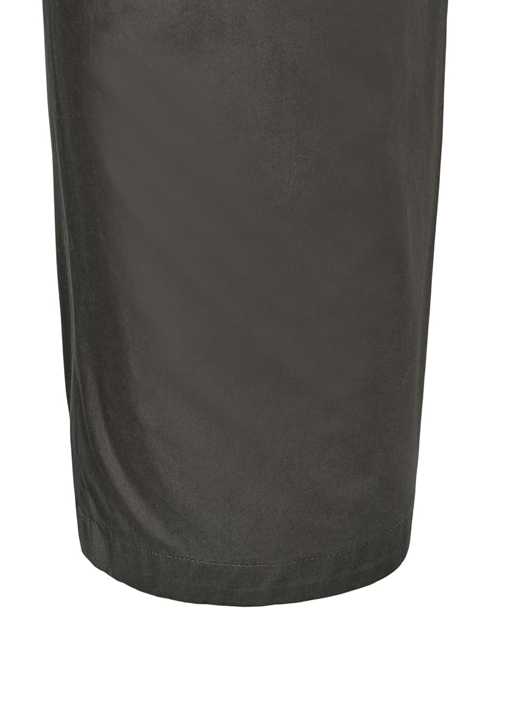 curved zip pants, brown