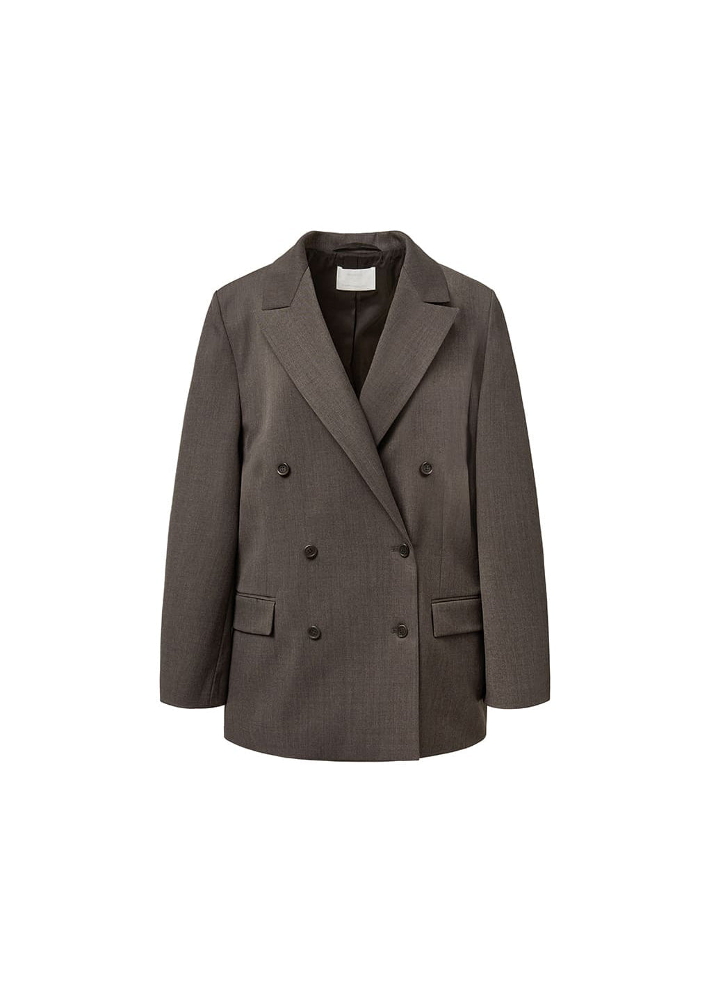 double breasted wool jacket, brown