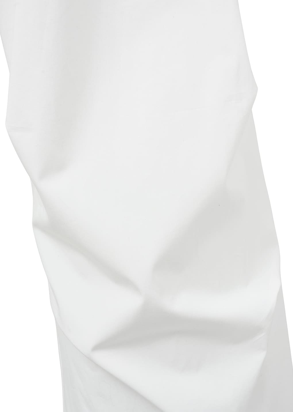 drawstring capri pants, white
