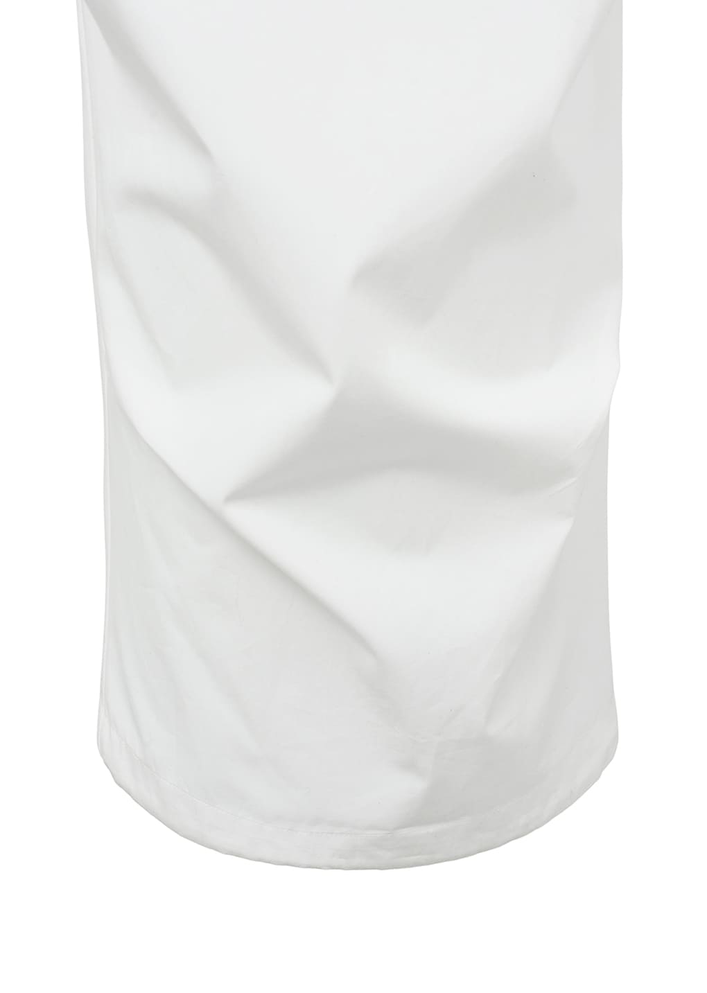 drawstring capri pants, white