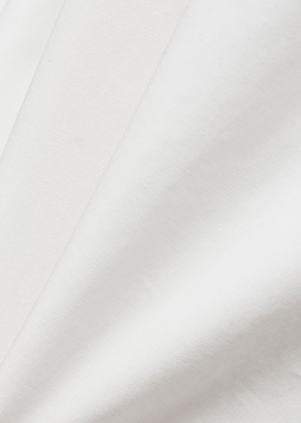 drawstring capri pants, white