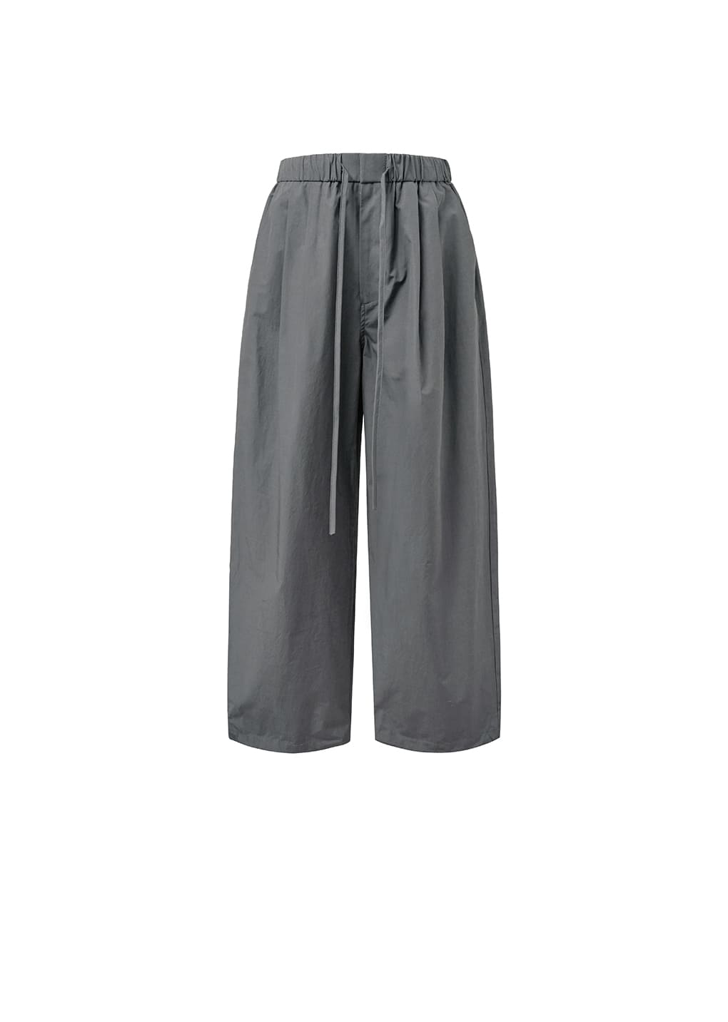 drawstring pants, charcoal