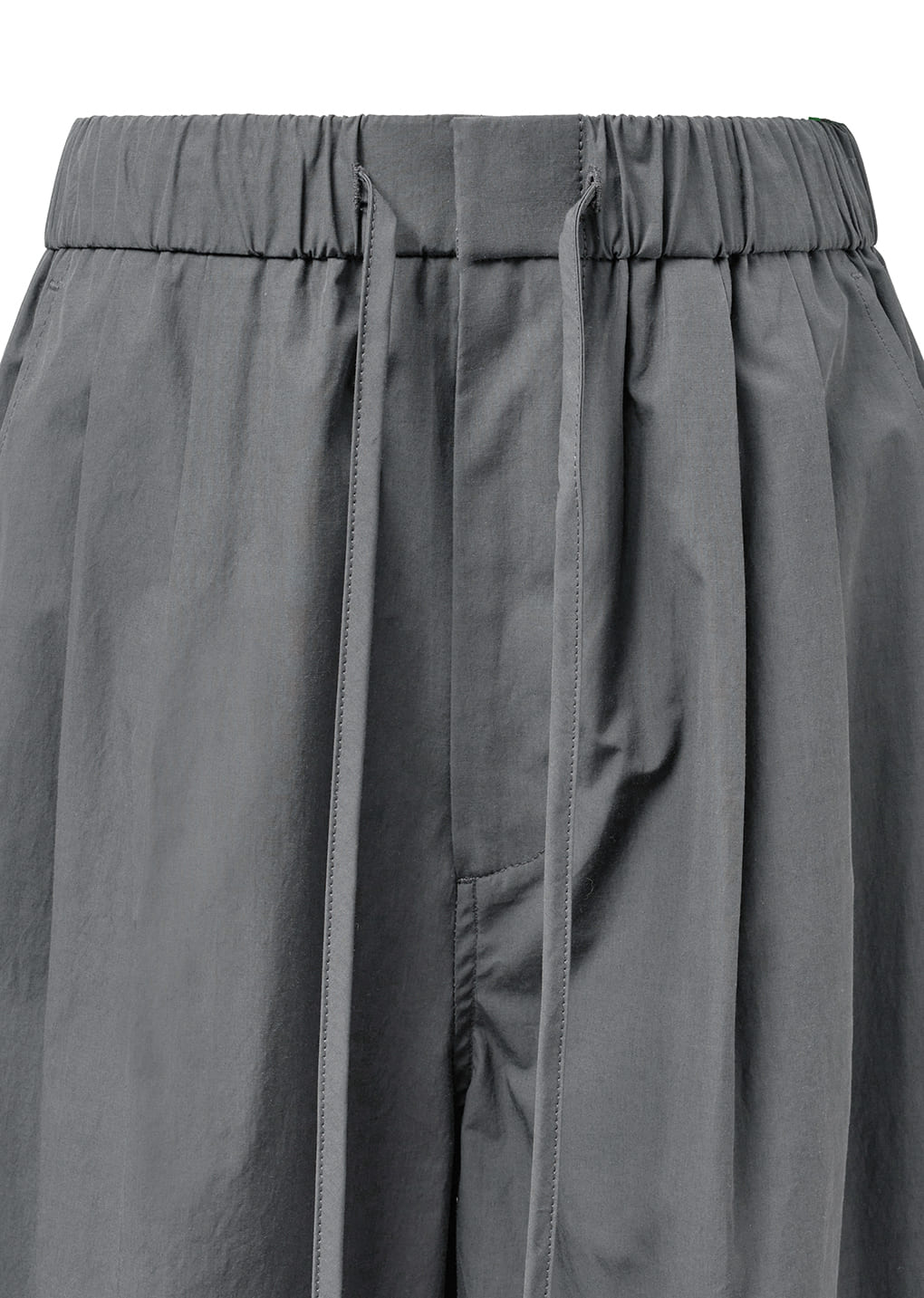 drawstring pants, charcoal