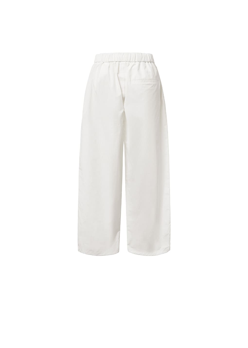 drawstring pants, white