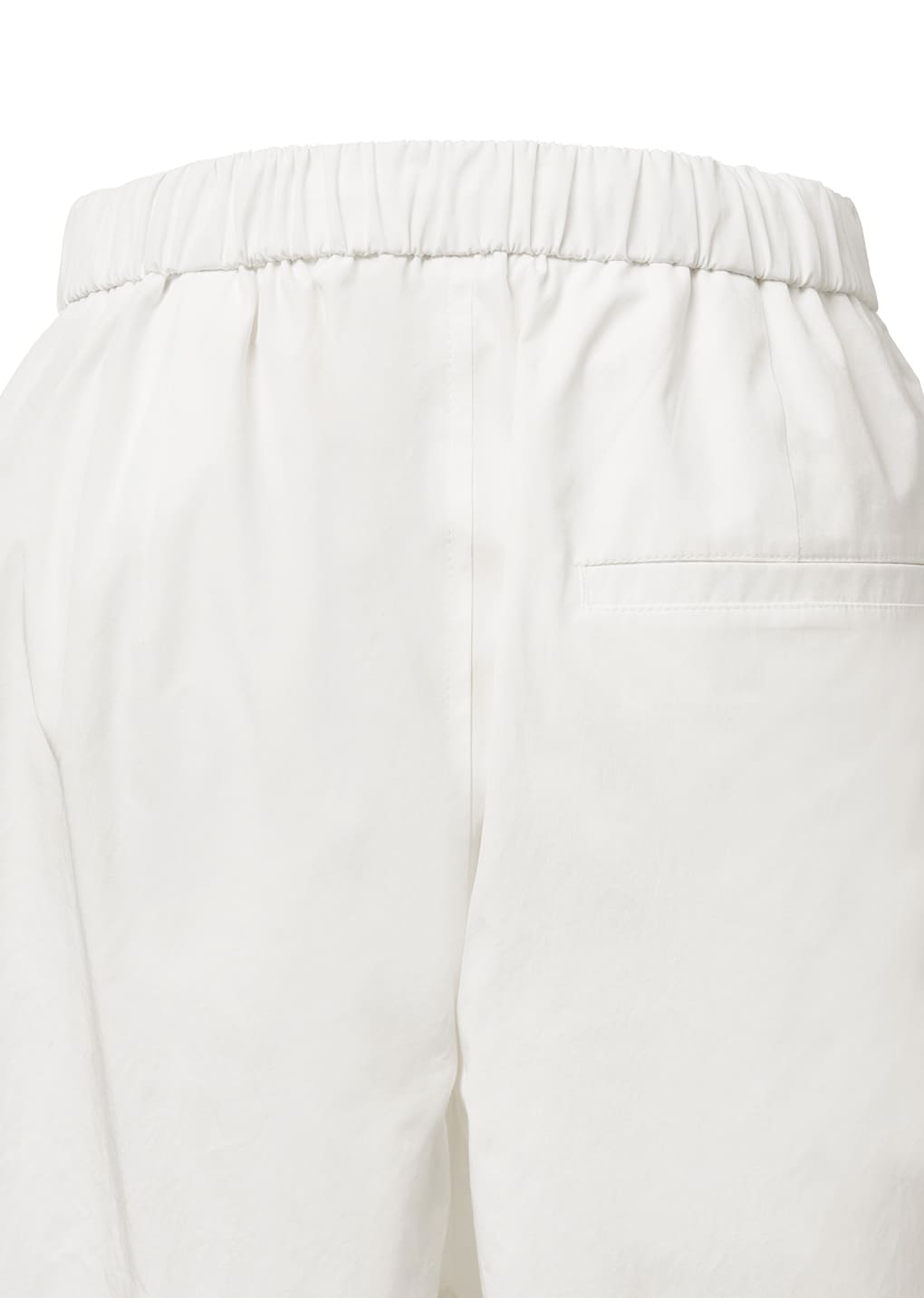 drawstring pants, white