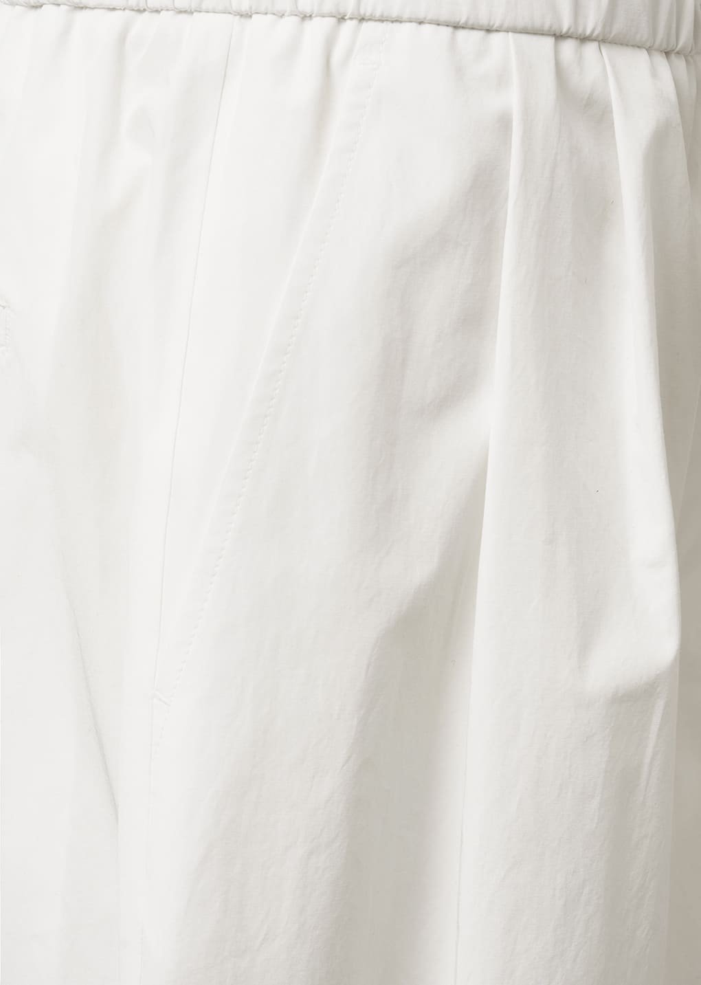 drawstring pants, white