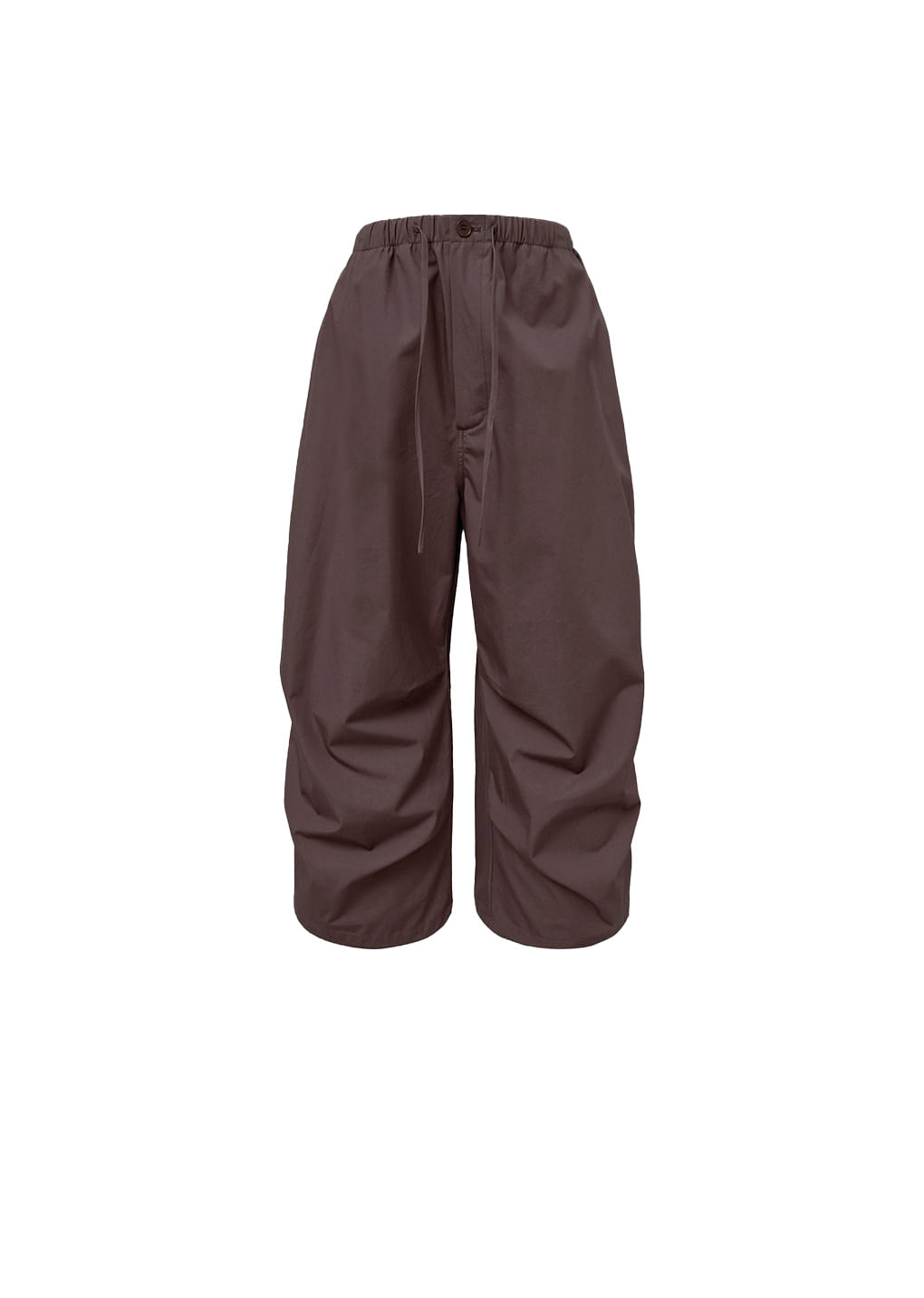 drawstring capri pants, burgundy