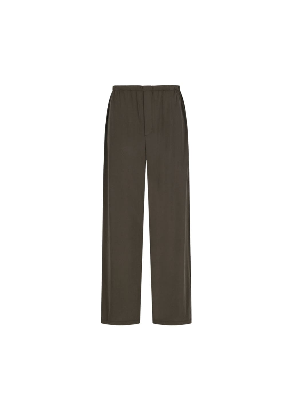 easy banding pants, brown
